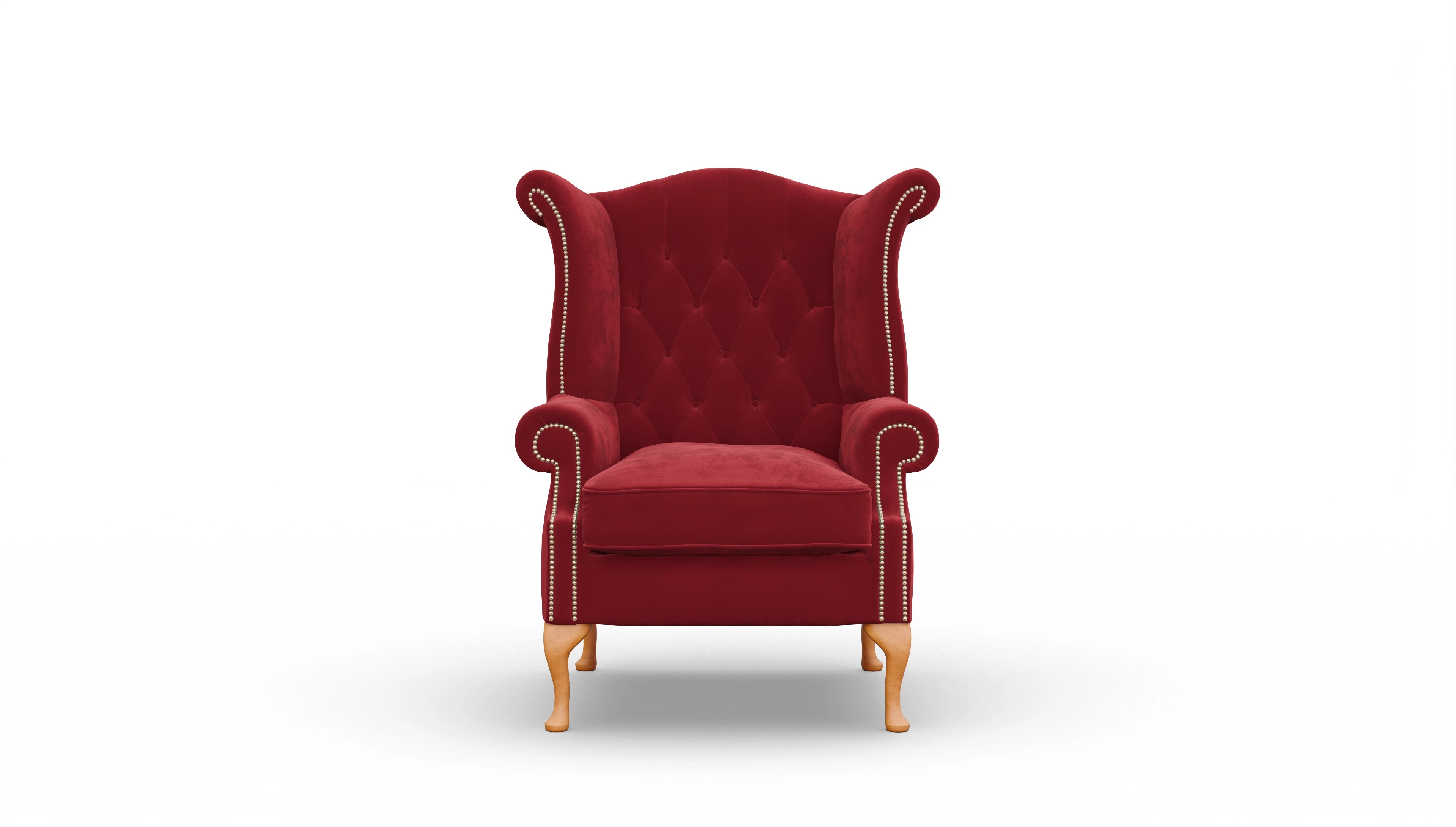 Ansicht des Produktes Crawford Sessel in Samt rot