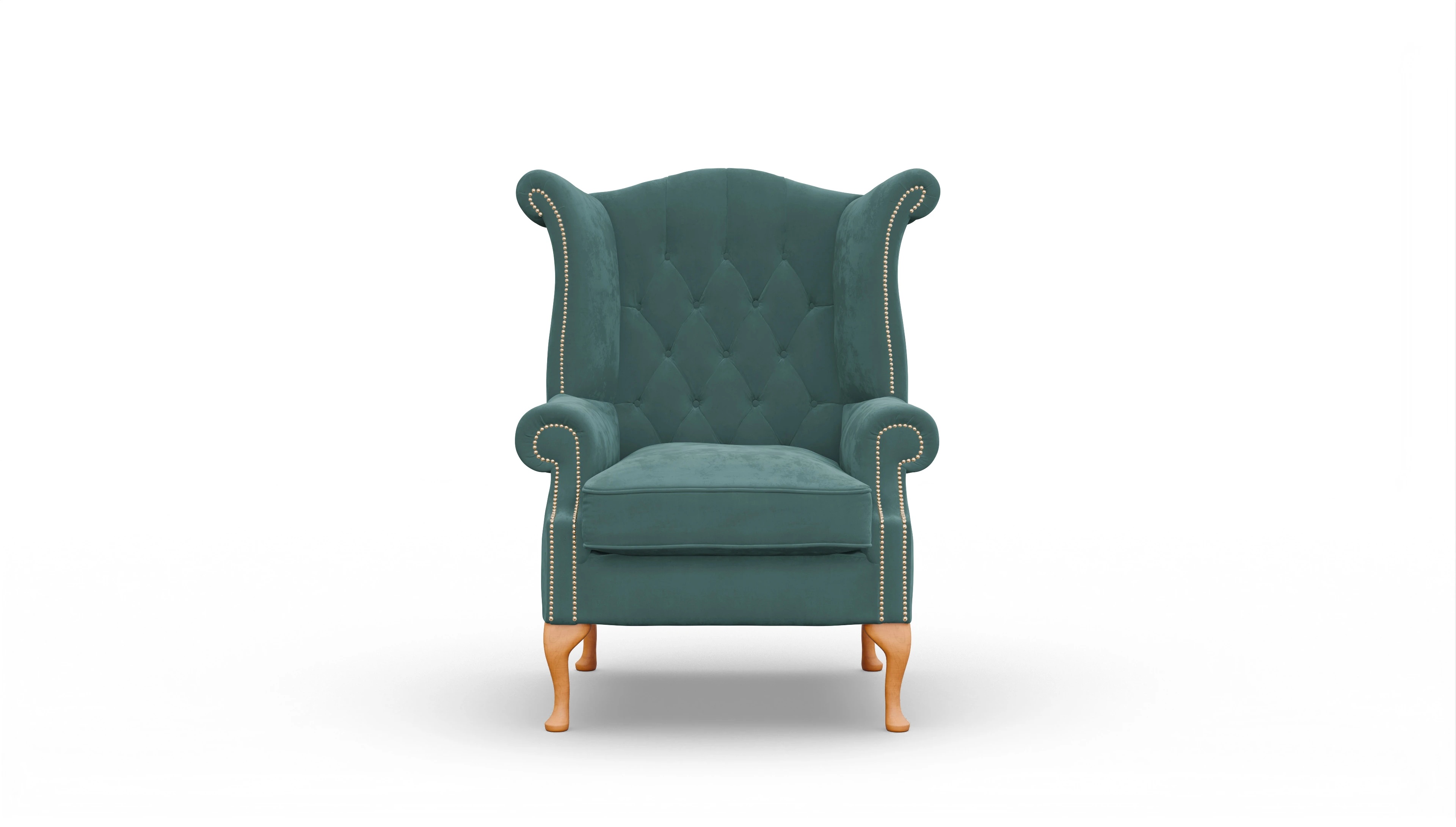 Ansicht des Produktes Crawford Sessel in Samt blau