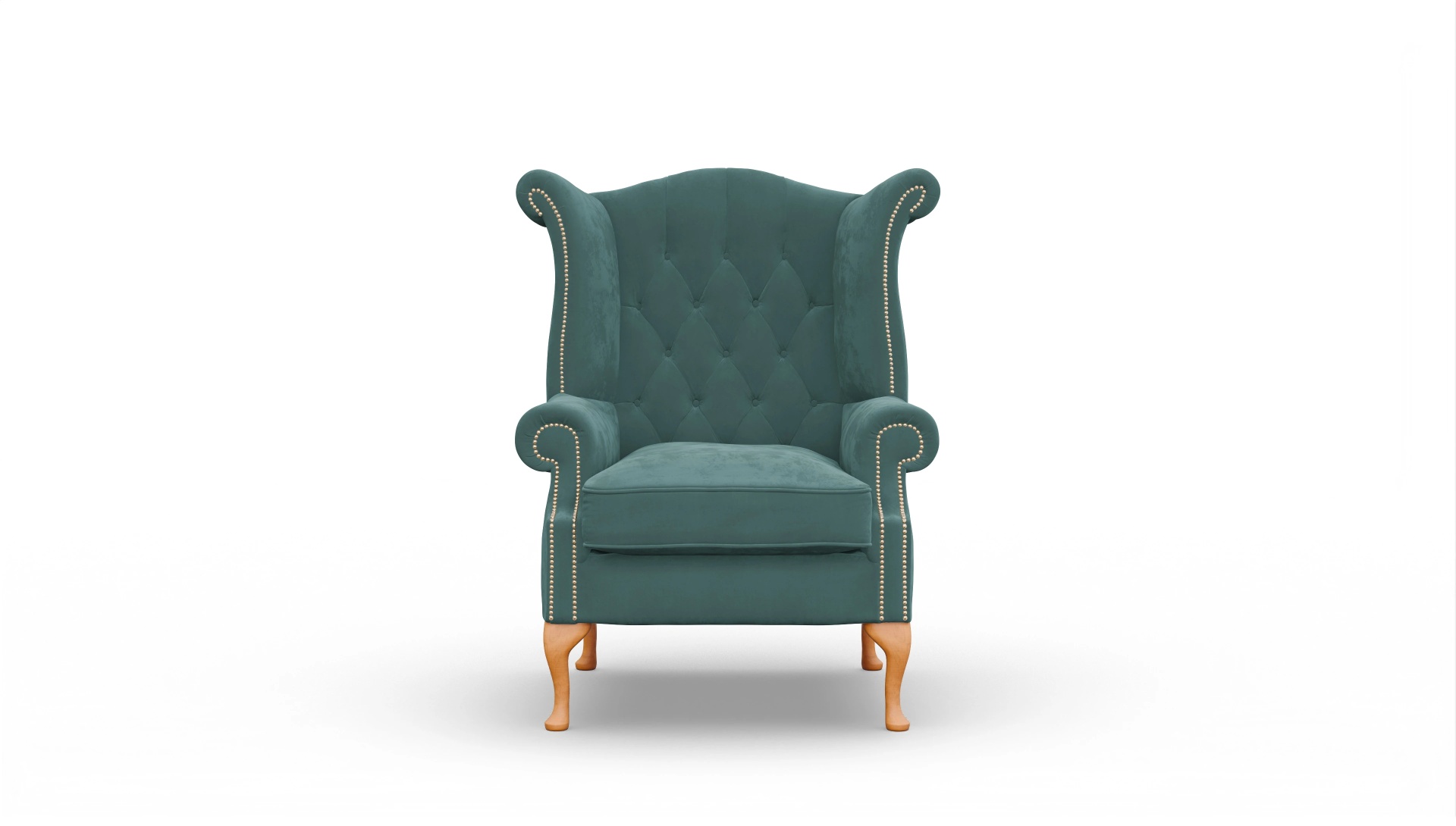 Ansicht des Produktes Crawford Sessel in Samt blau