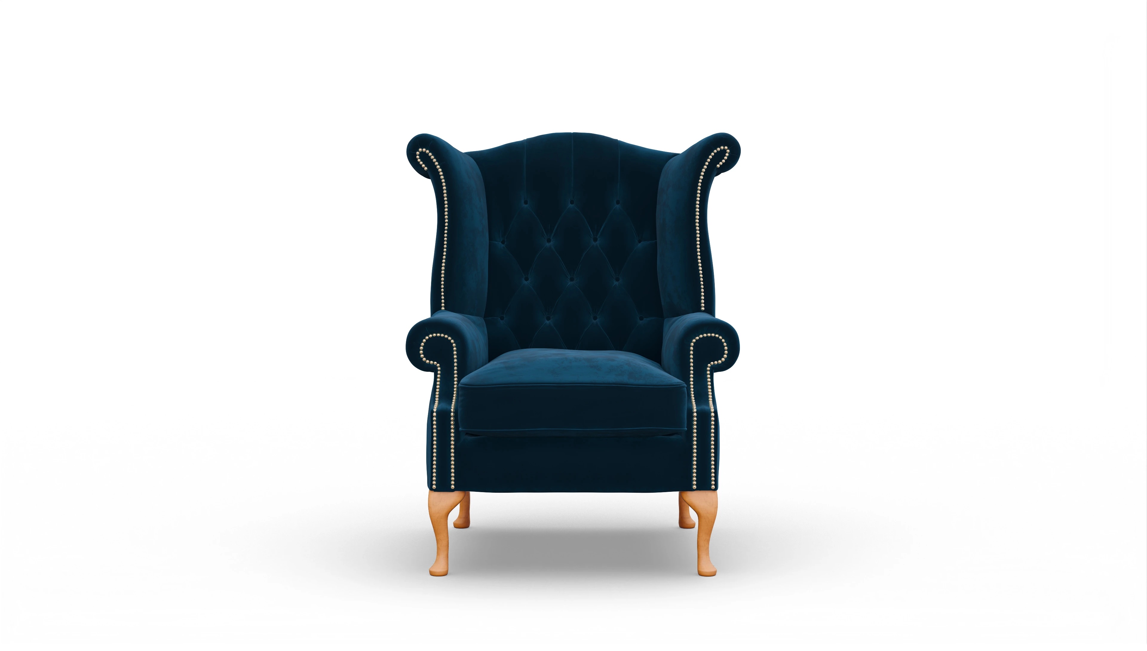 Ansicht des Produktes Crawford Sessel in Samt blau