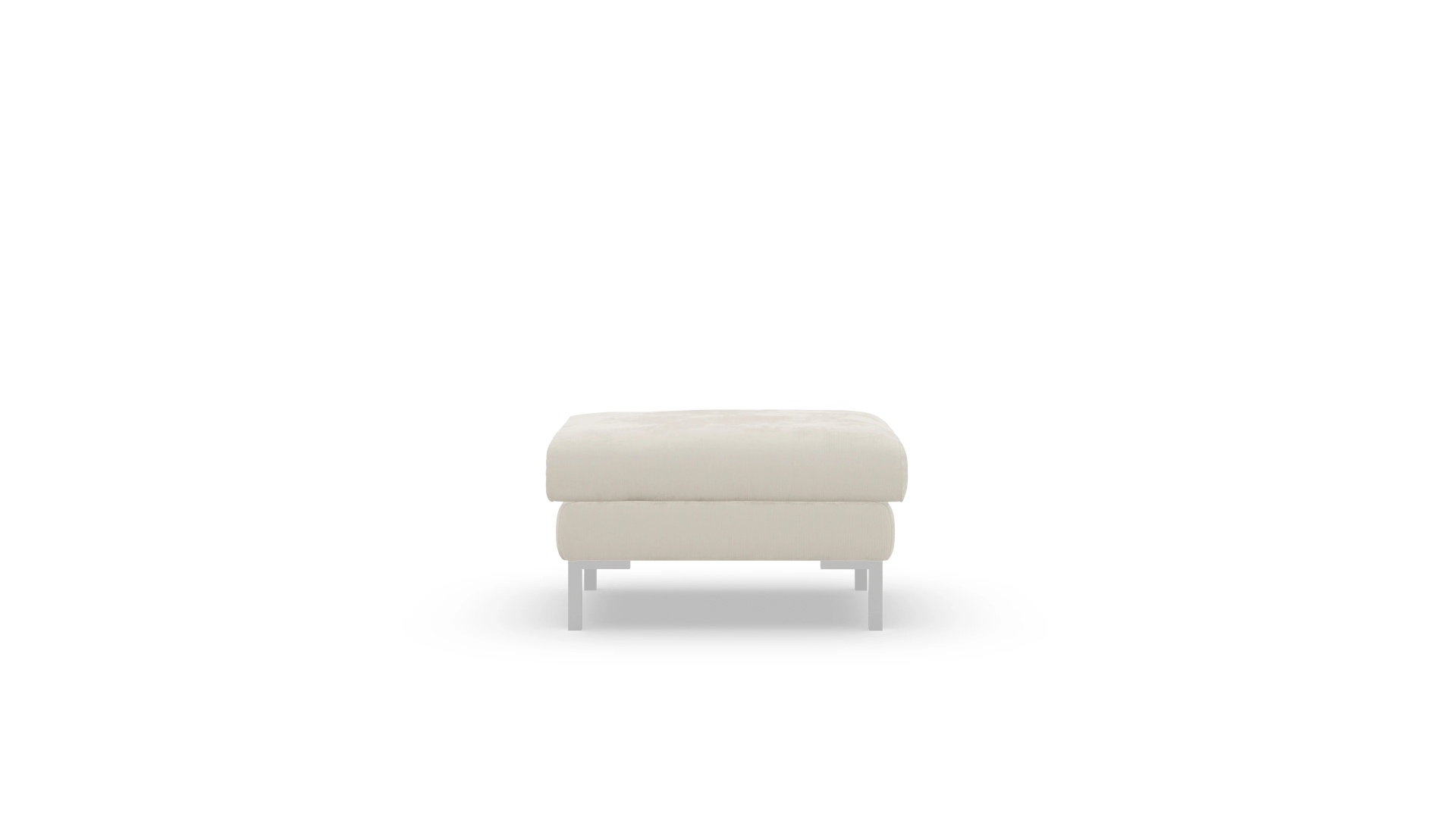 Jacobsen Stoffhocker Ansicht des Produktes Jacobsen Hocker in Cord weiß