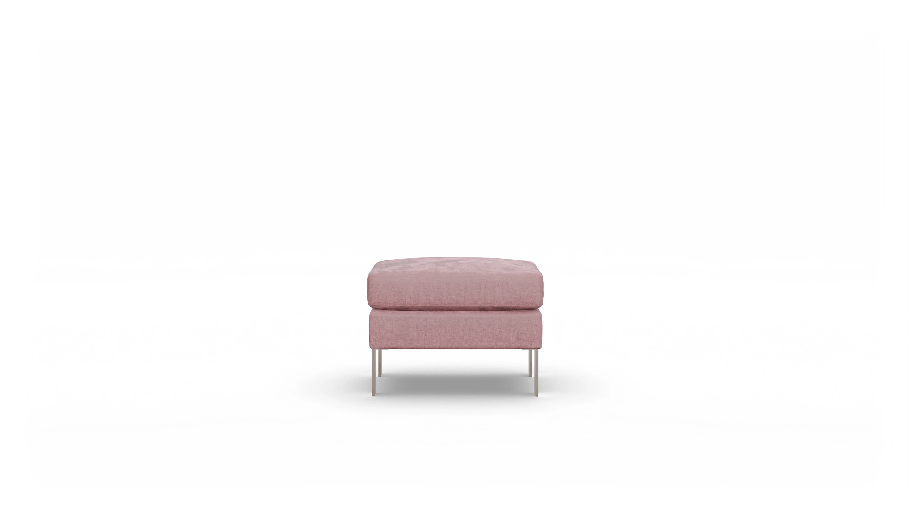 Ansicht des Produktes Catoira Hocker in Stoff rot