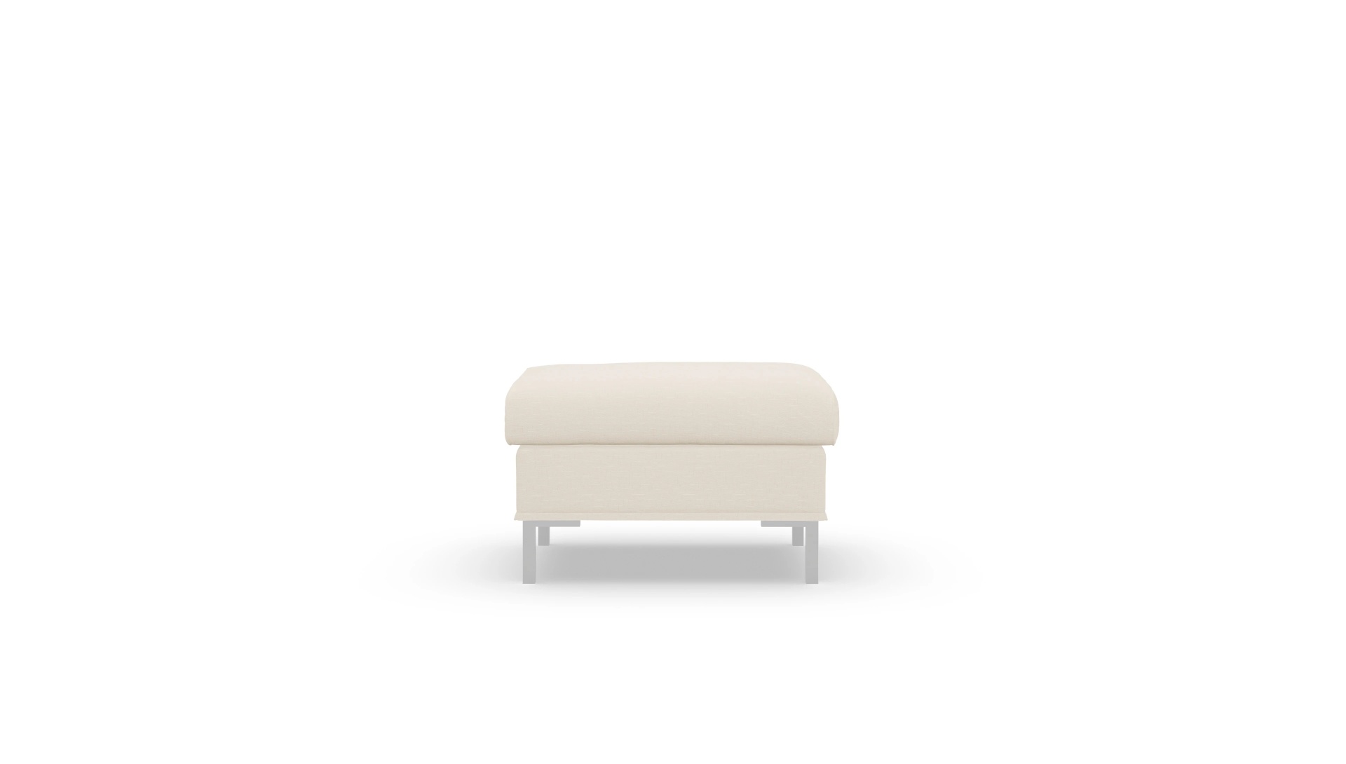 Jacobsen Hussen-Hocker Ansicht des Produktes Jacobsen Hocker in Stoff weiß