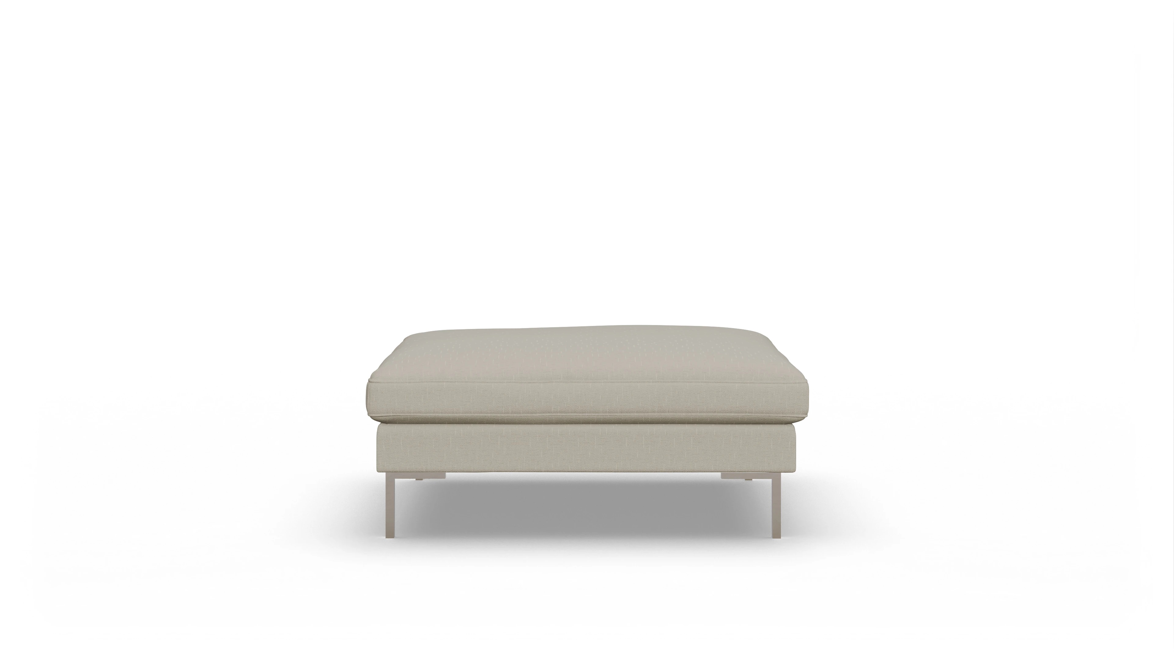 Designer-Hocker Larsen in Stoff Ansicht des Produktes Larsen Hocker in Stoff weiß