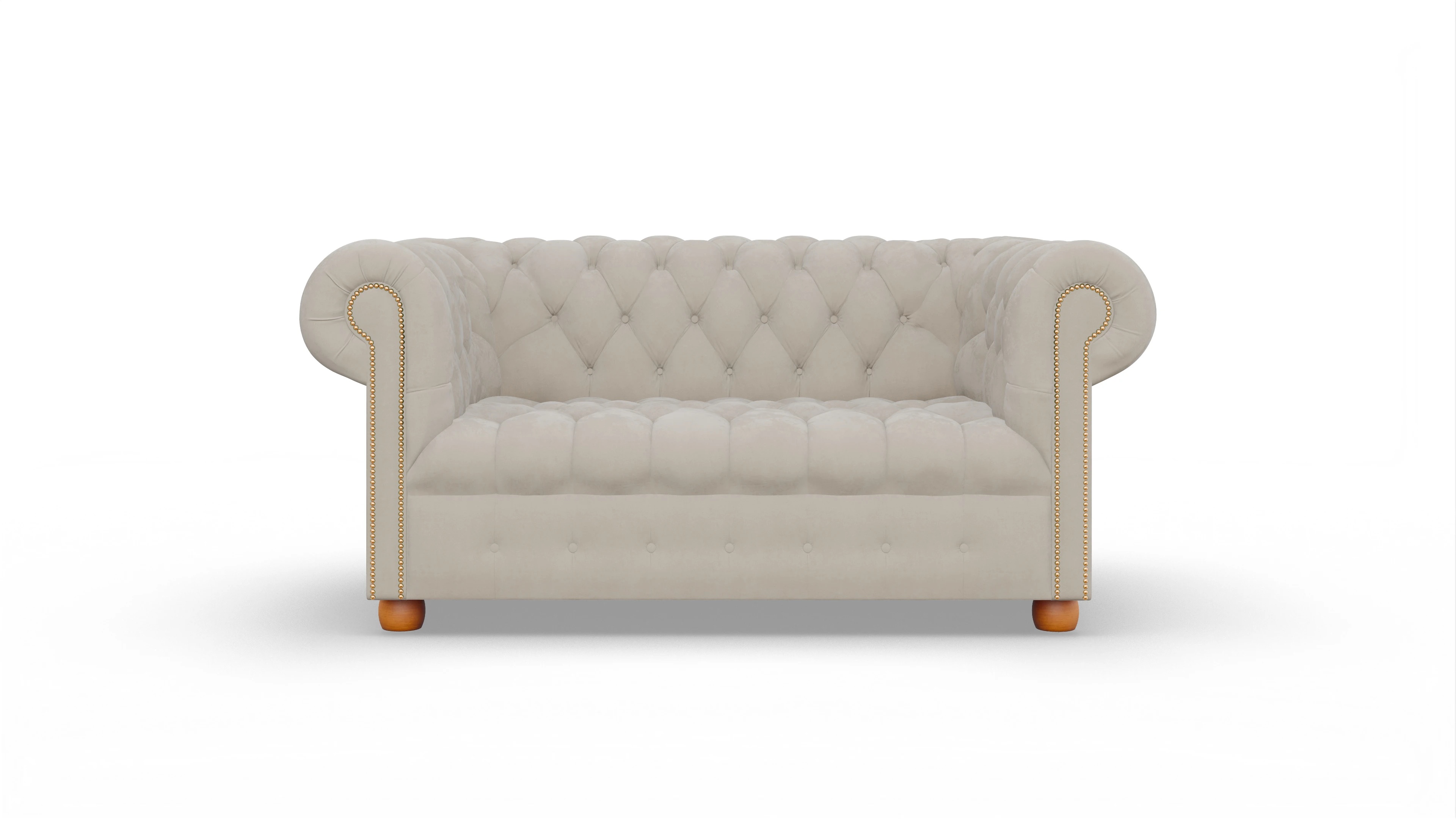 Chesterfield Samtsofa Bingley Ansicht des Produktes Bingley in Samt beige
