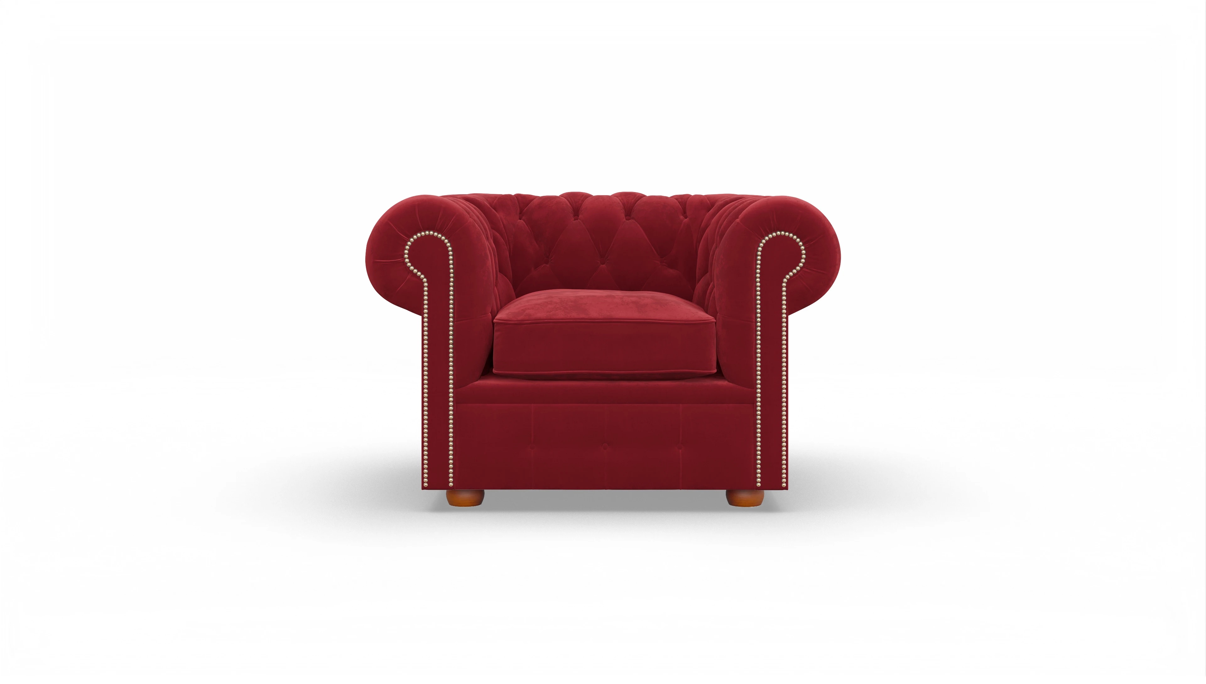 Ansicht des Produktes Brighton in Samt rot