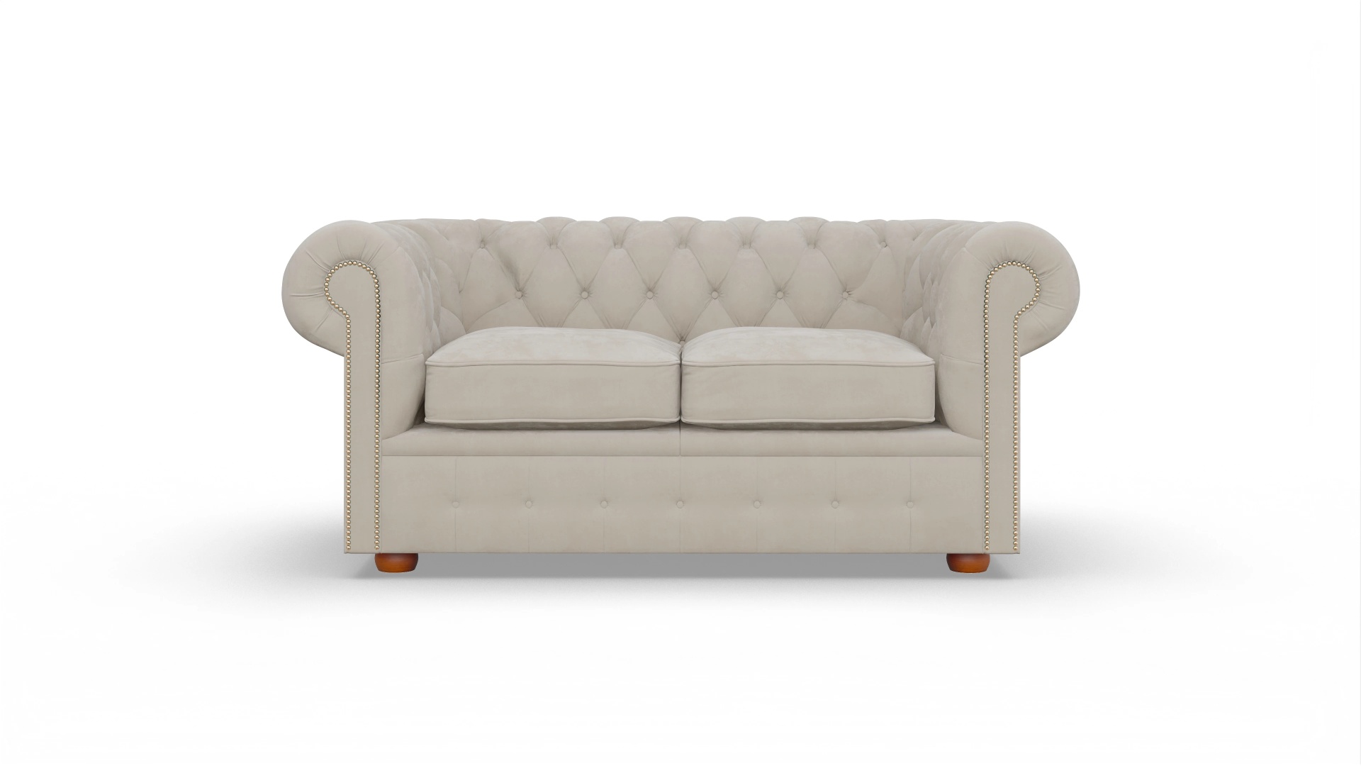 Ansicht des Produktes Brighton 2-Sitzer in Samt beige