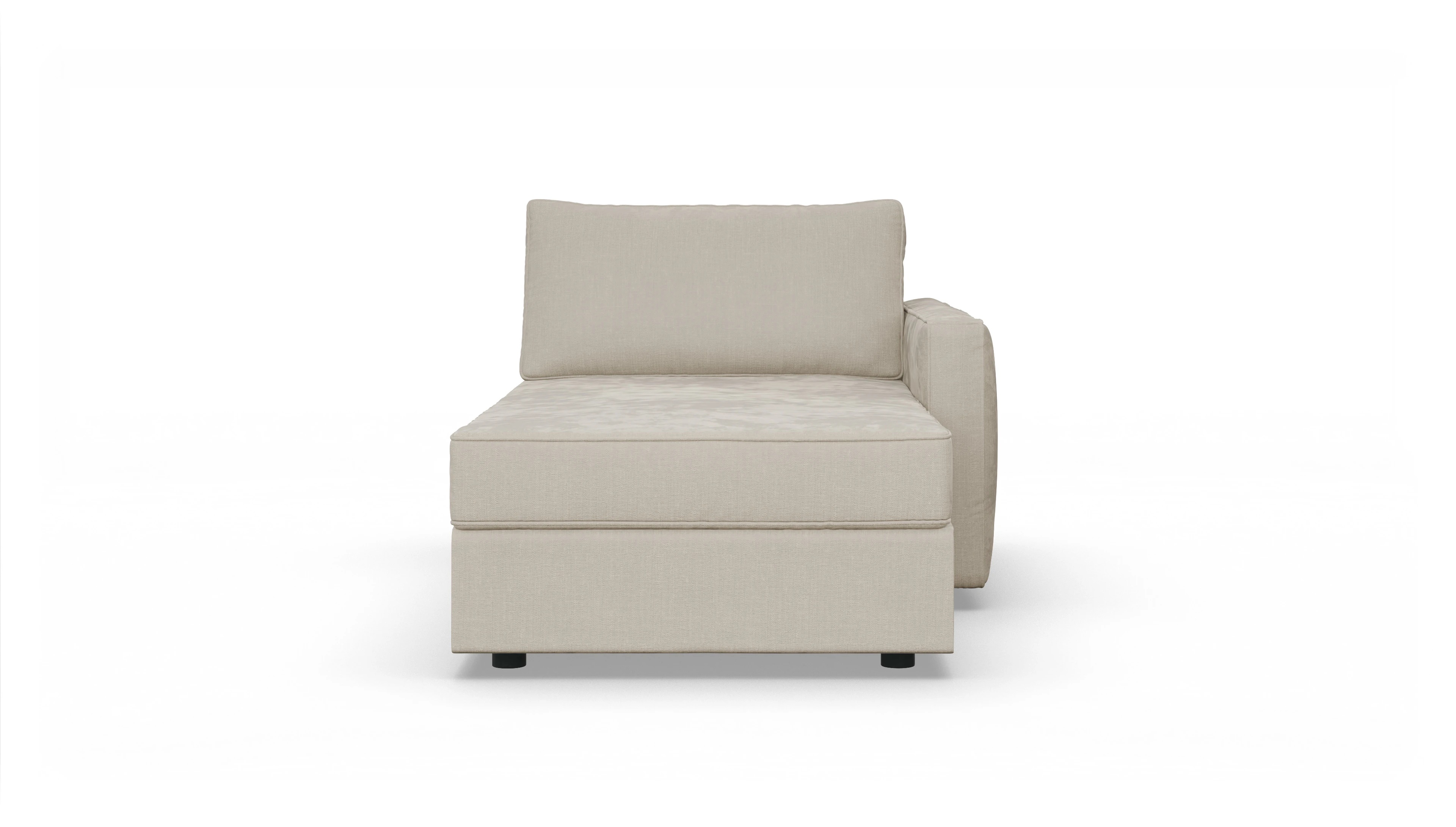 Ansicht des Produktes Ferali freistehende Récamiere rechts in Stoff beige
