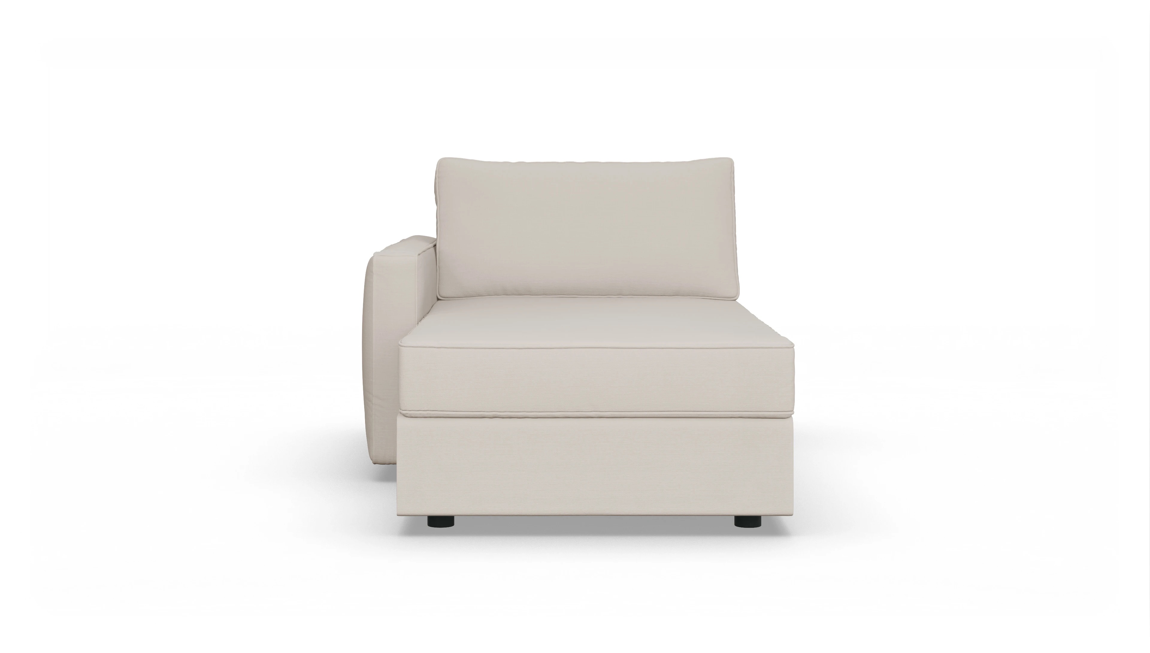 Ansicht des Produktes Ferali freistehende Récamiere links in Stoff beige