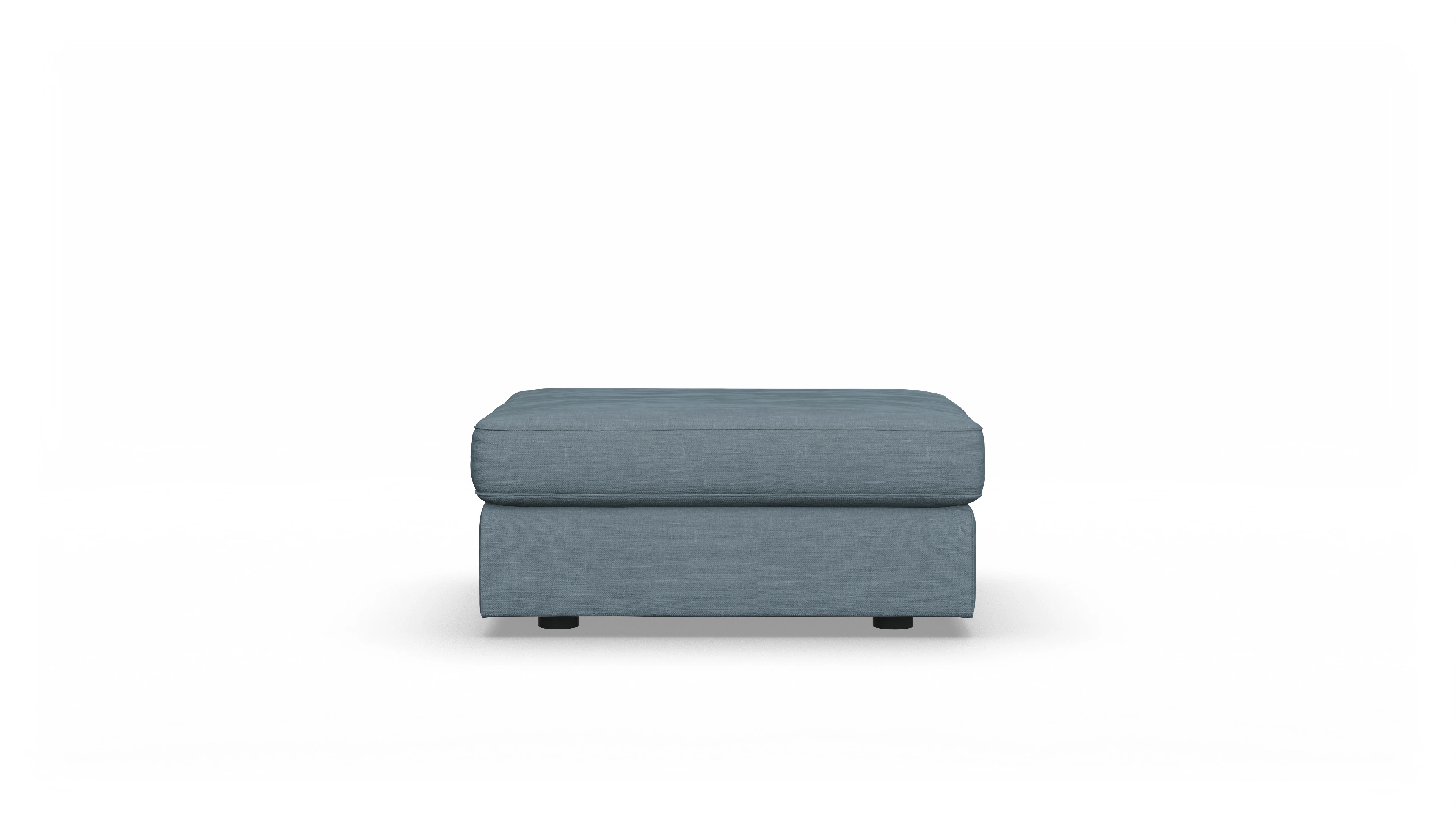 Ansicht des Produktes Sospiri Hocker in Stoff blau