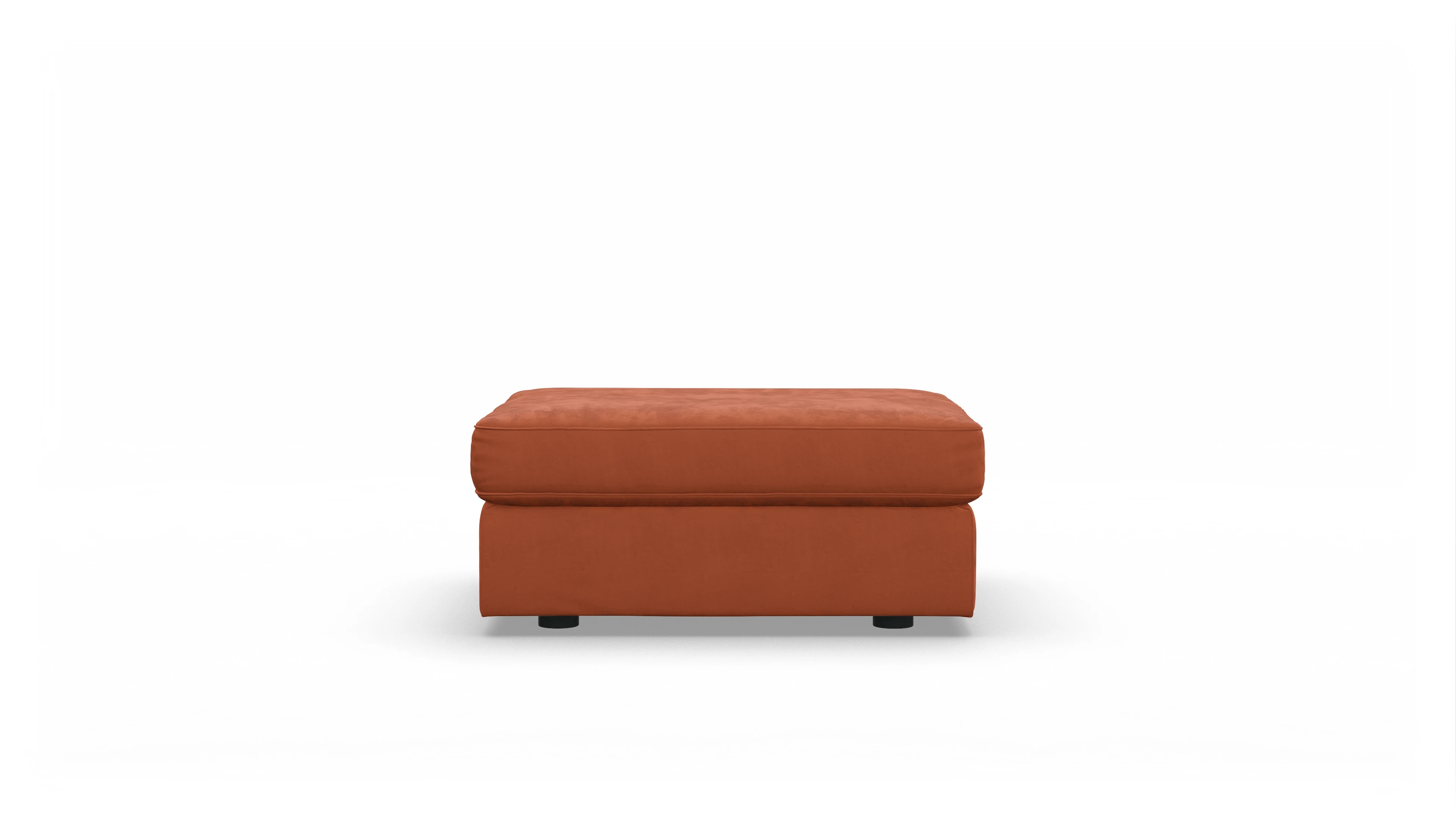 Ansicht des Produktes Sospiri Hocker in Samt orange