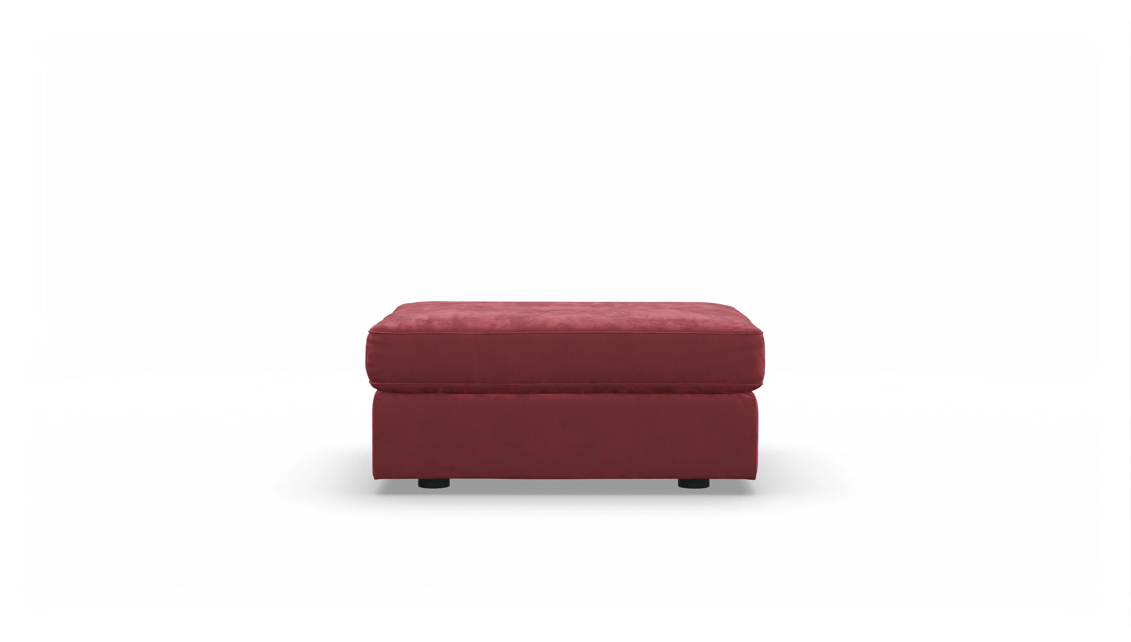 Ansicht des Produktes Sospiri Hocker in Samt rot