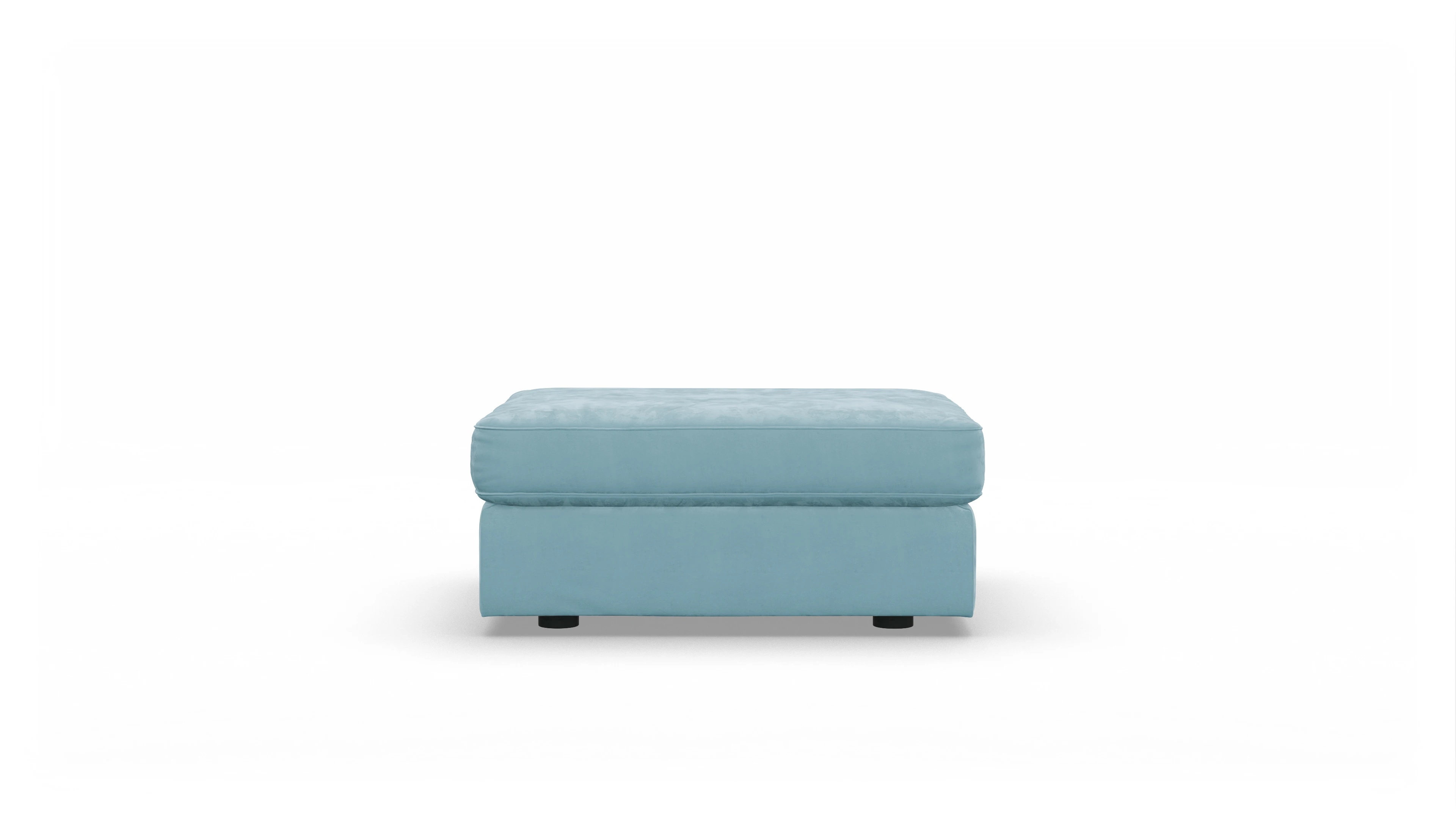 Ansicht des Produktes Sospiri Hocker in Samt blau