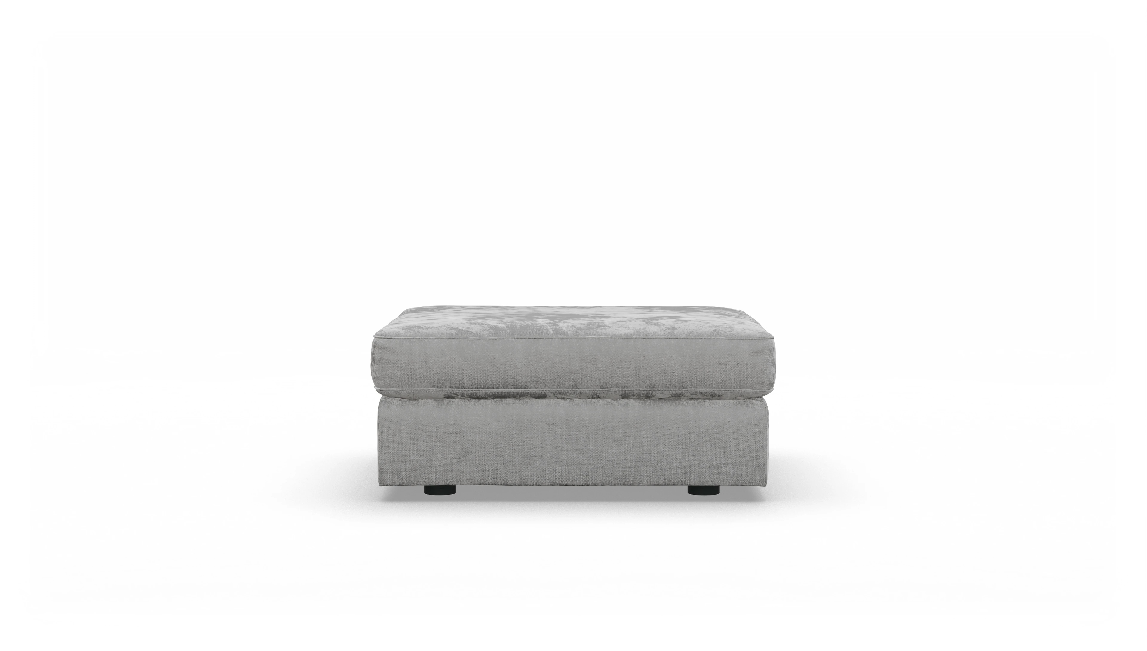 Ansicht des Produktes Sospiri Hocker in Stoff grau