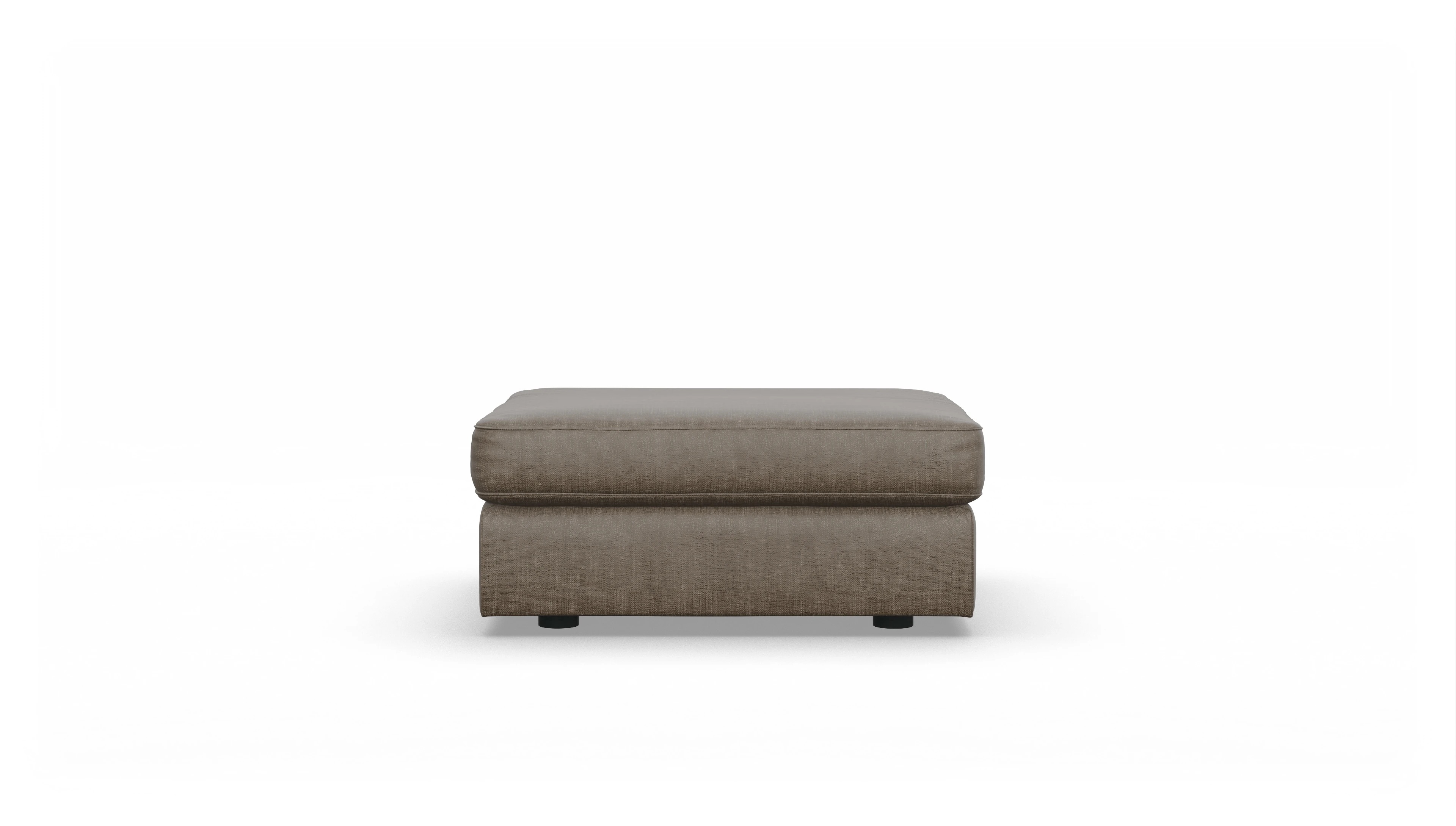 Ansicht des Produktes Sospiri Hocker in Stoff braun