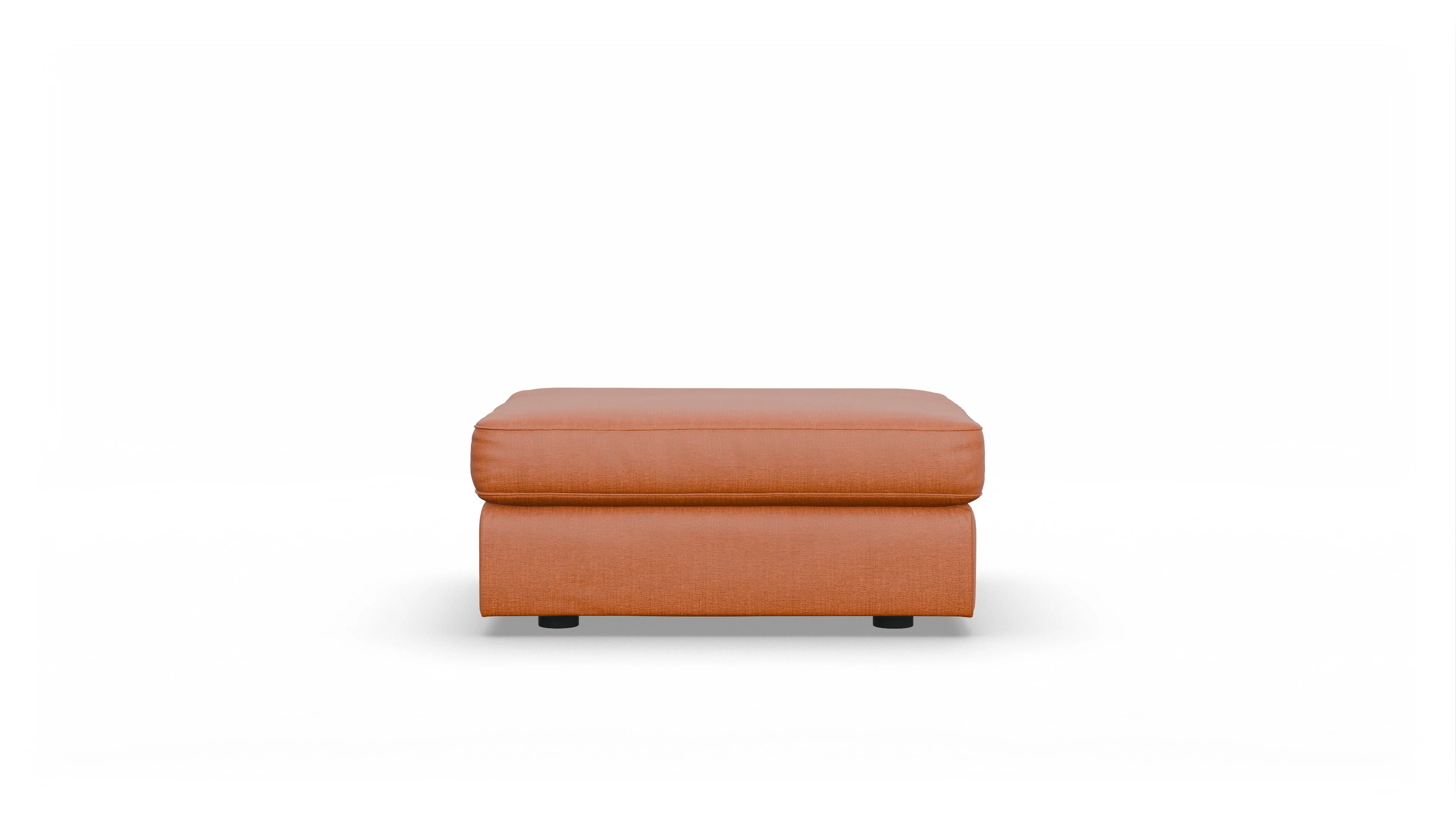Ansicht des Produktes Sospiri Hocker in Stoff orange