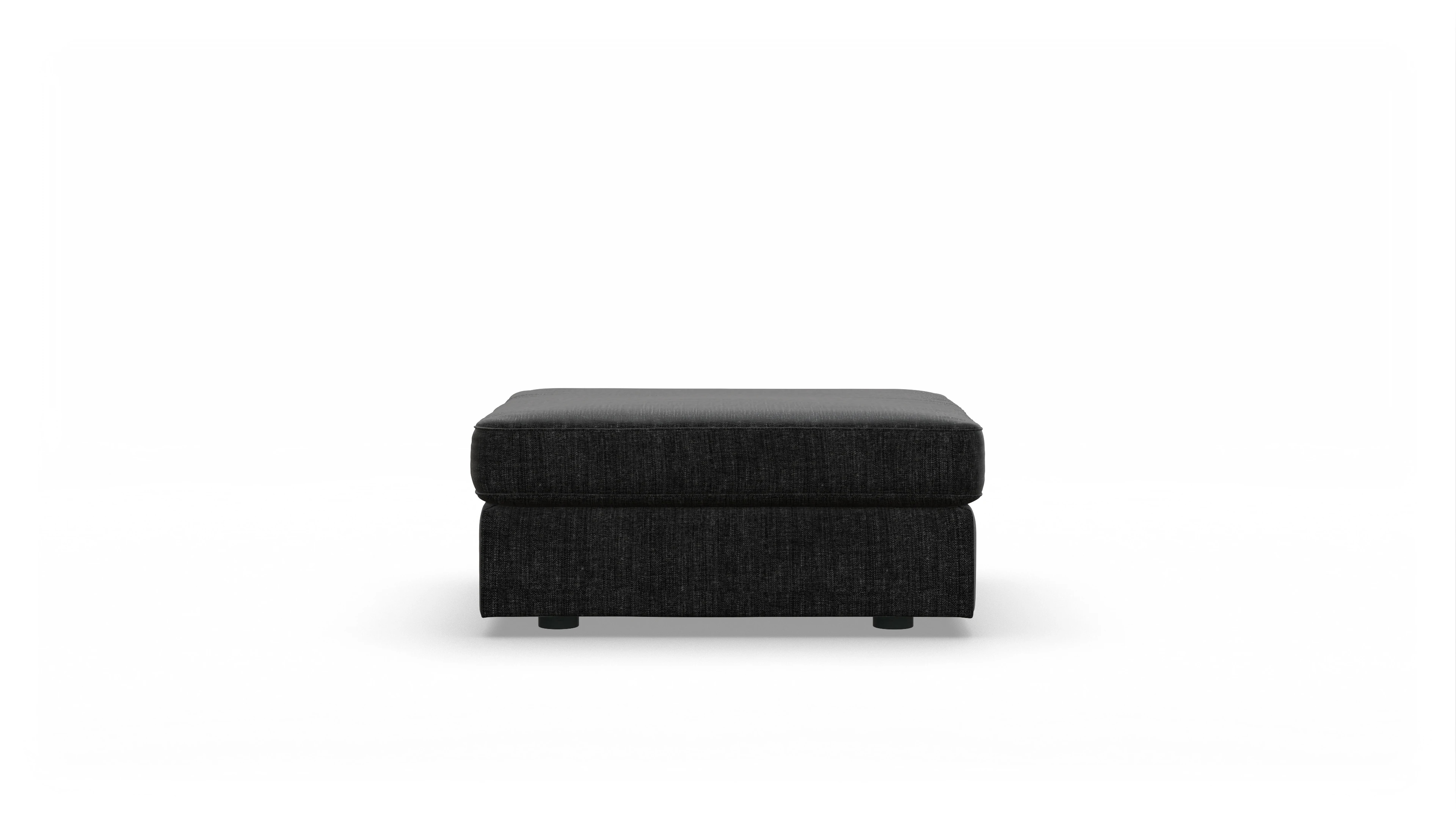 Ansicht des Produktes Sospiri Hocker in Stoff schwarz