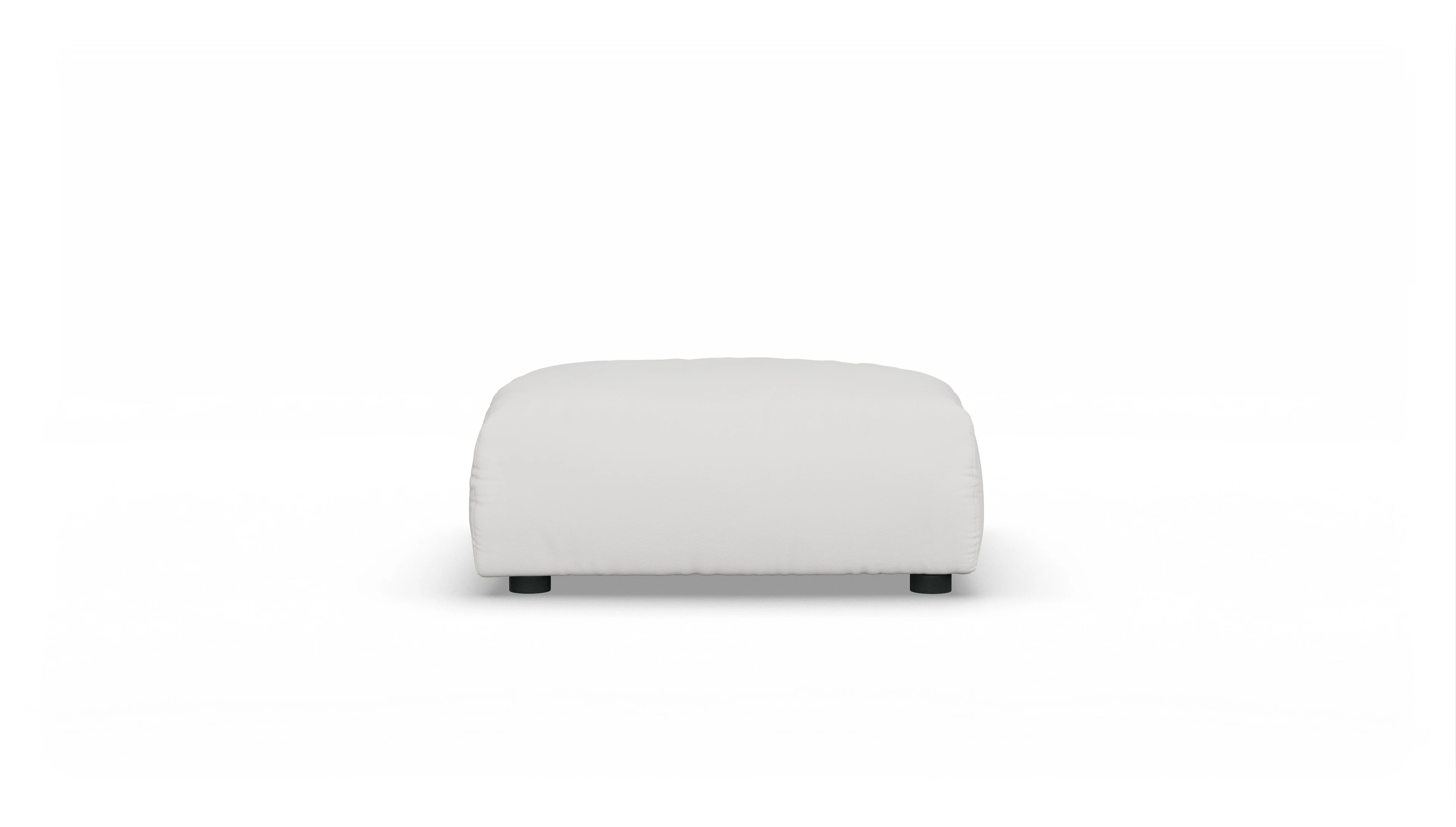 Molin Designer-Hocker in Leder Ansicht des Produktes Molin Hocker in Leder weiß