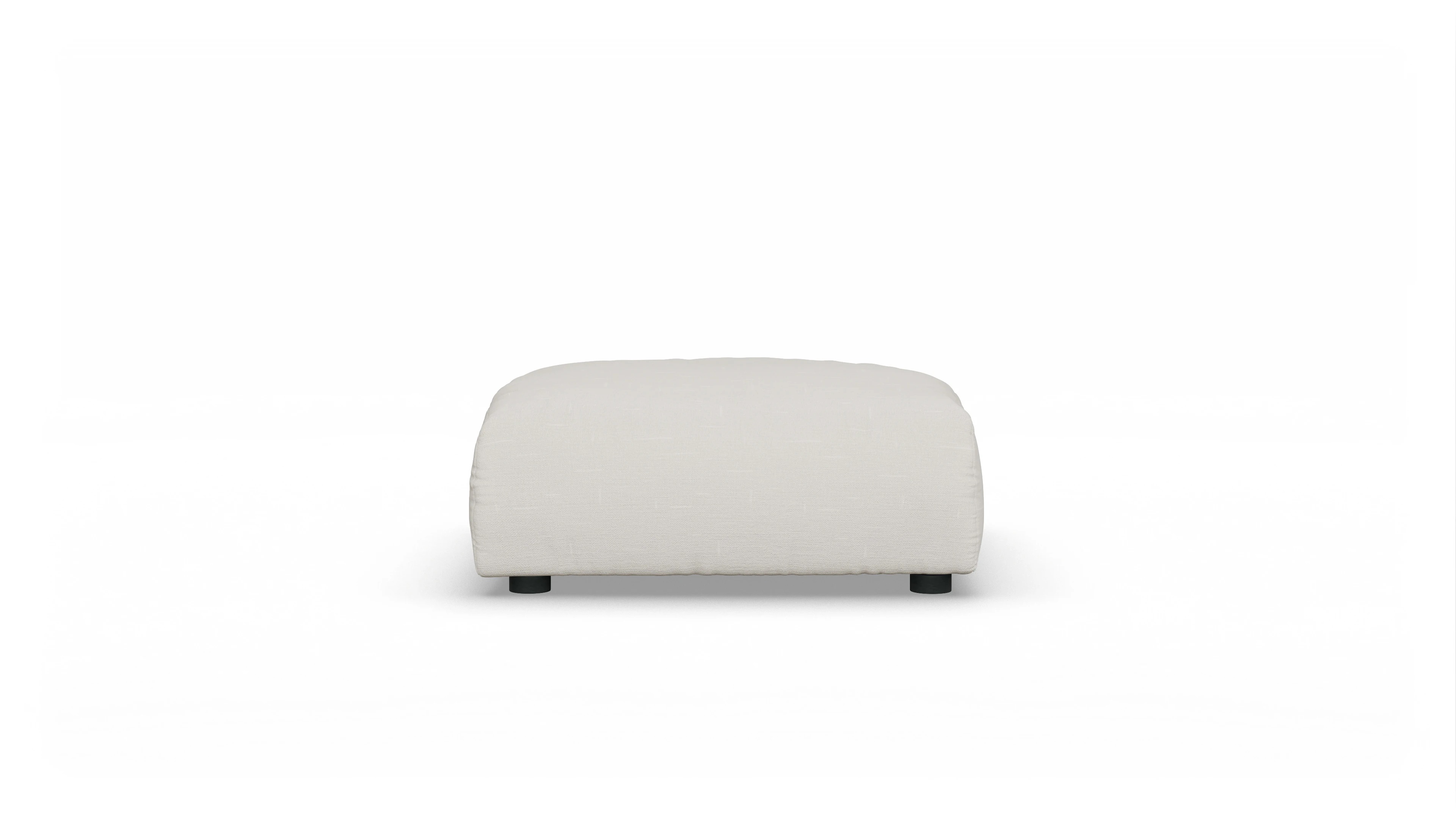 Ansicht des Produktes Molin Hocker in Stoff weiß
