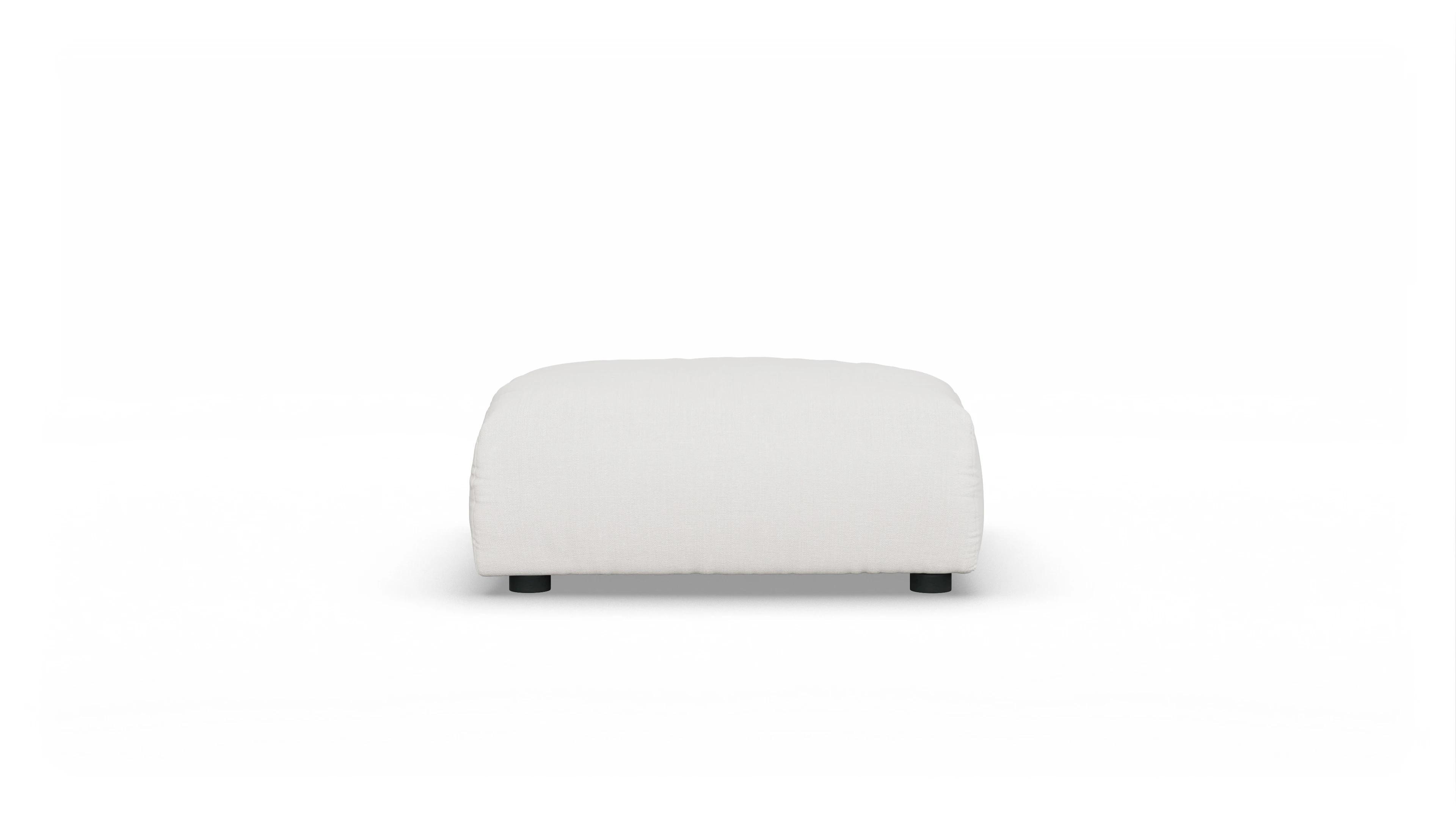 Ansicht des Produktes Molin Hocker in Stoff weiß