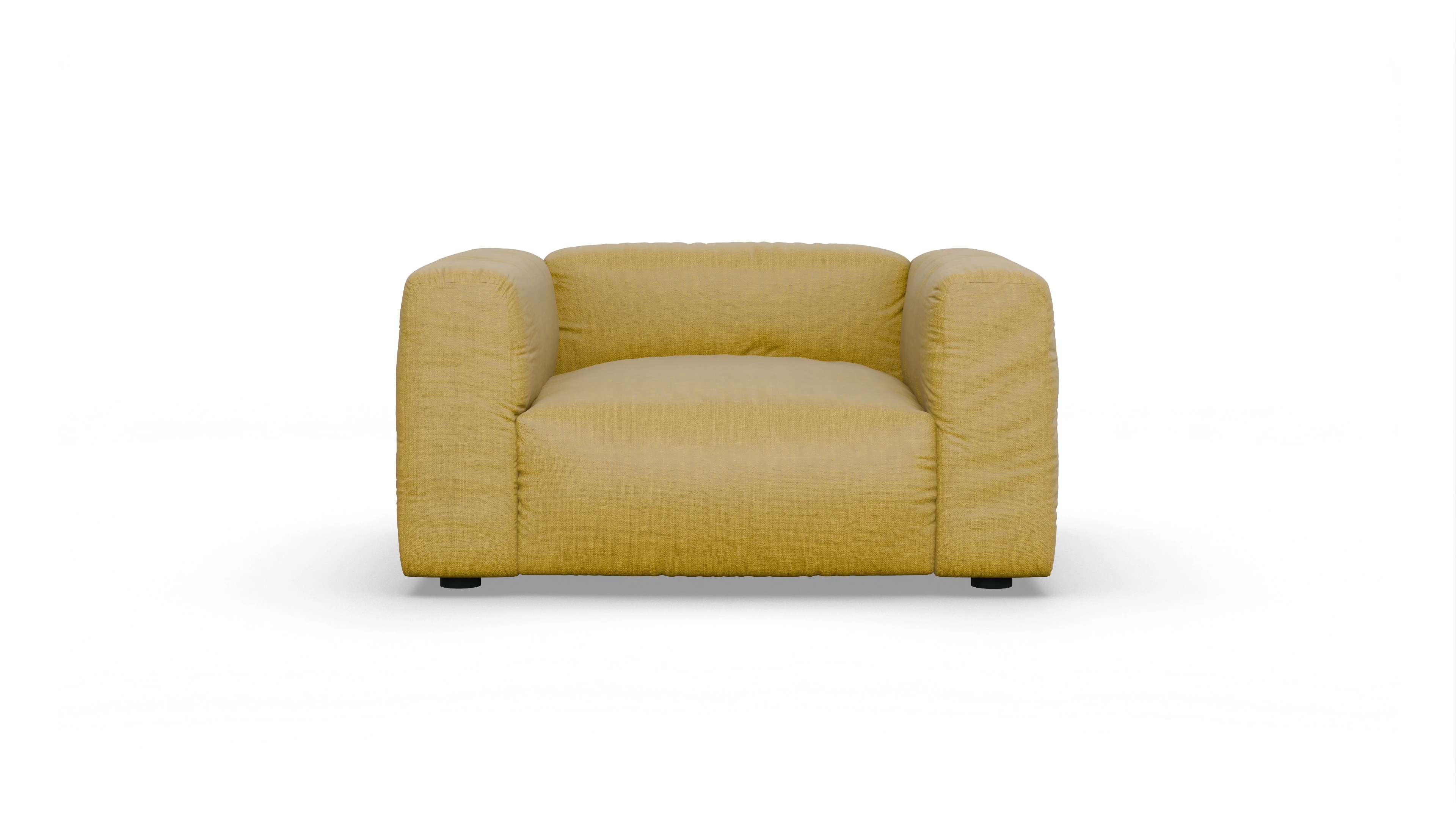 Ansicht des Produktes Molin Sessel in Stoff gelb