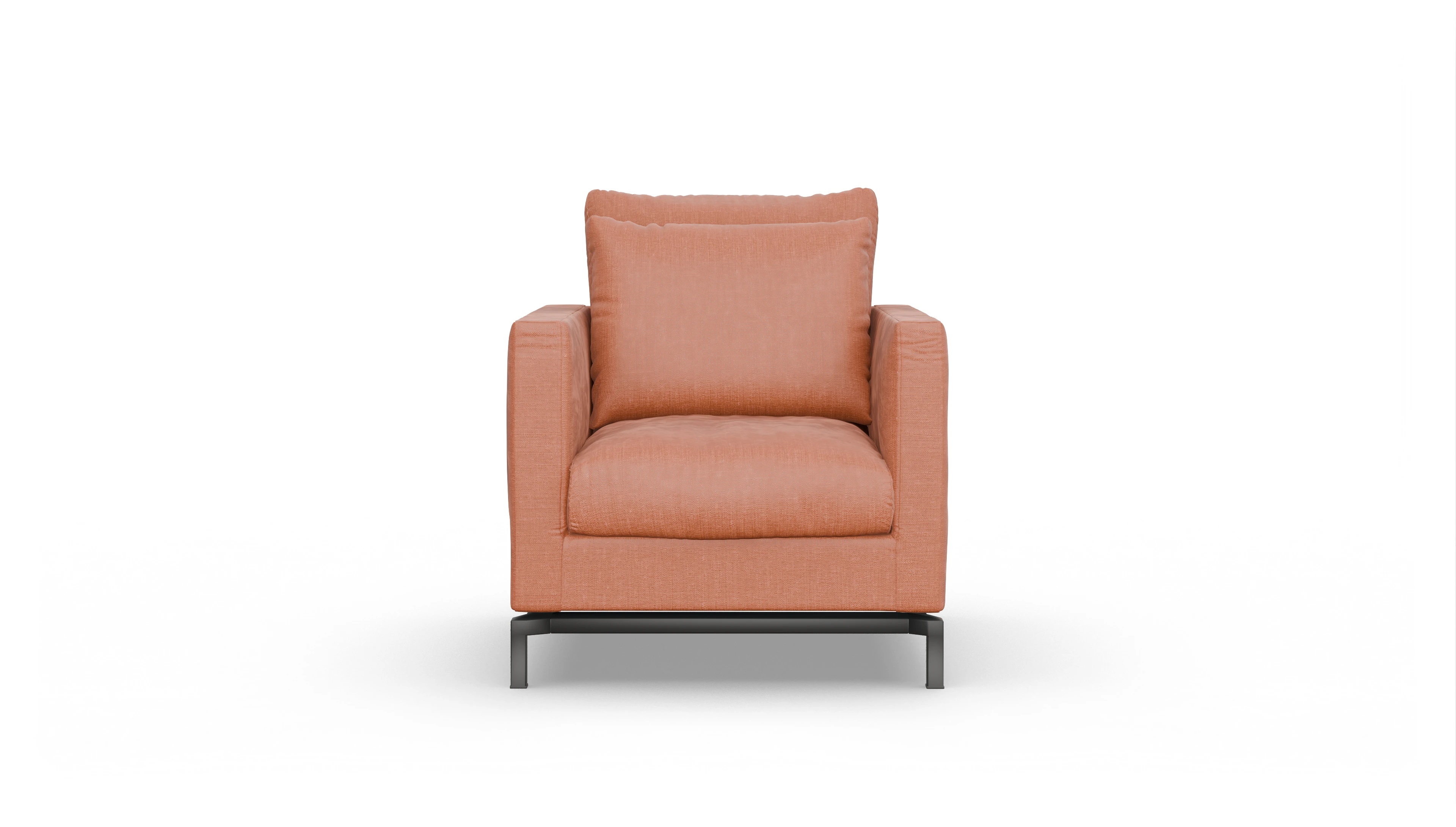 Ansicht des Produktes Fenice Sessel in Stoff orange