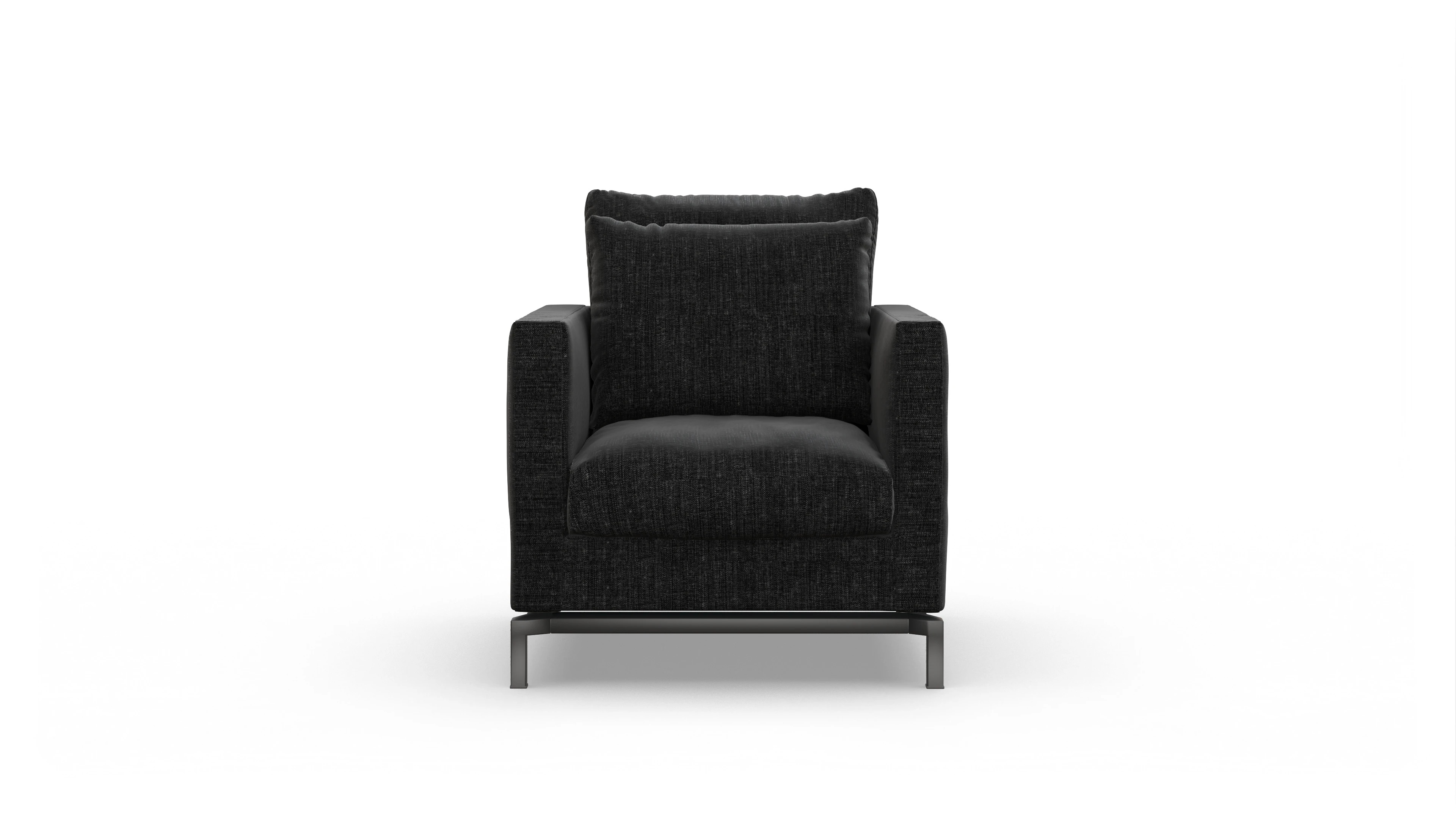 Ansicht des Produktes Fenice Sessel in Stoff schwarz