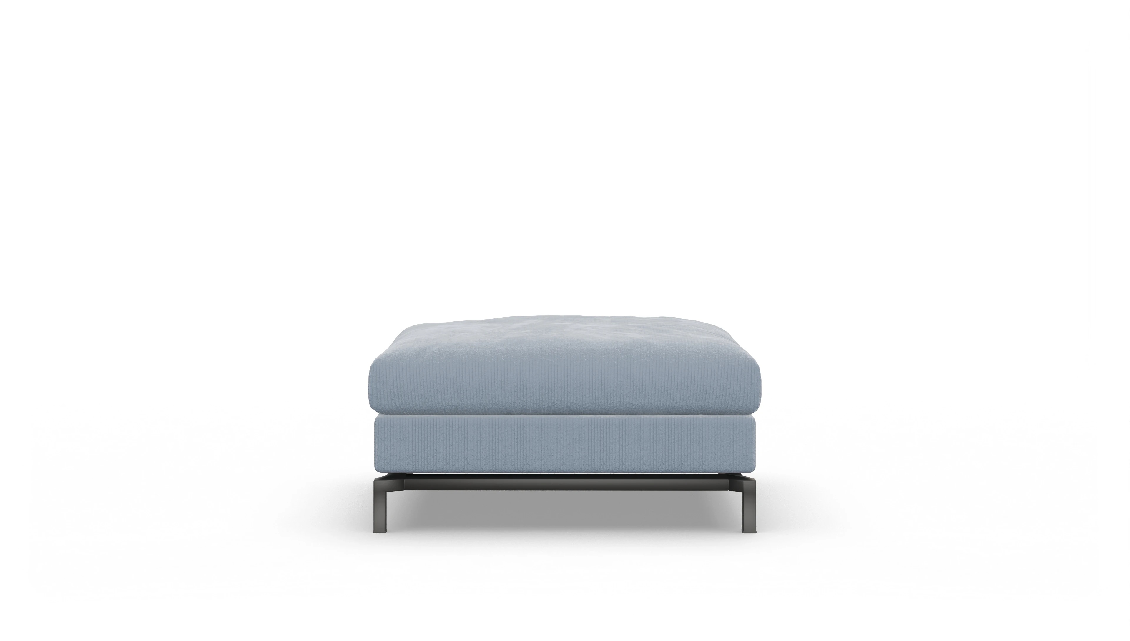 Ansicht des Produktes Fenice Hocker in Cord blau