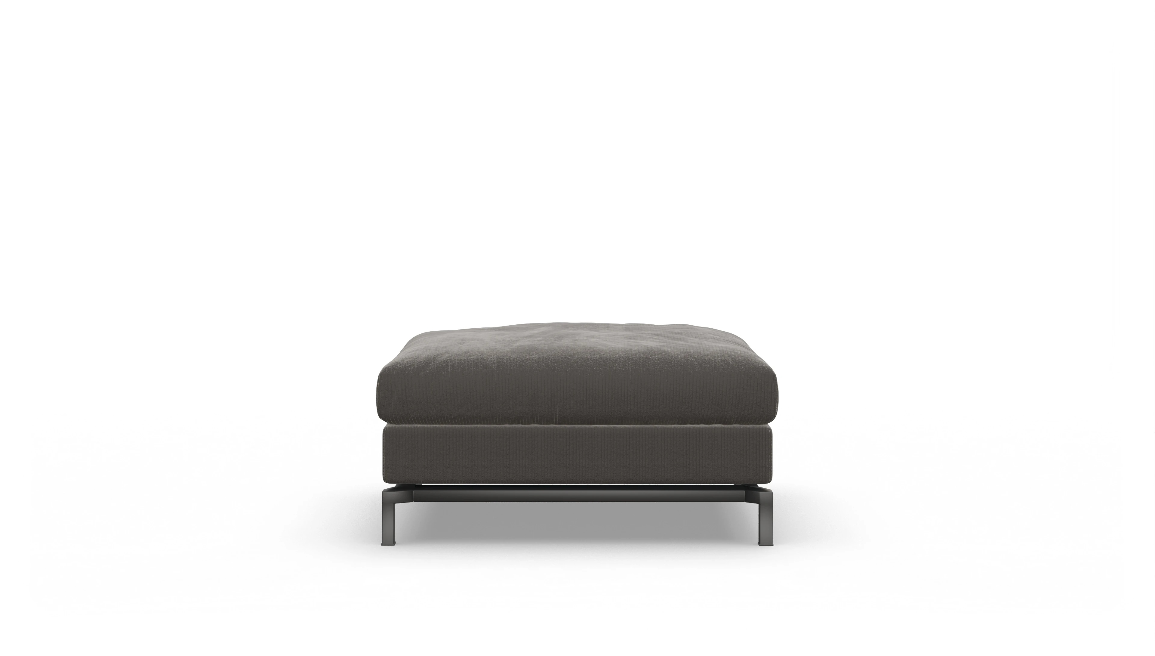 Ansicht des Produktes Fenice Hocker in Cord schwarz