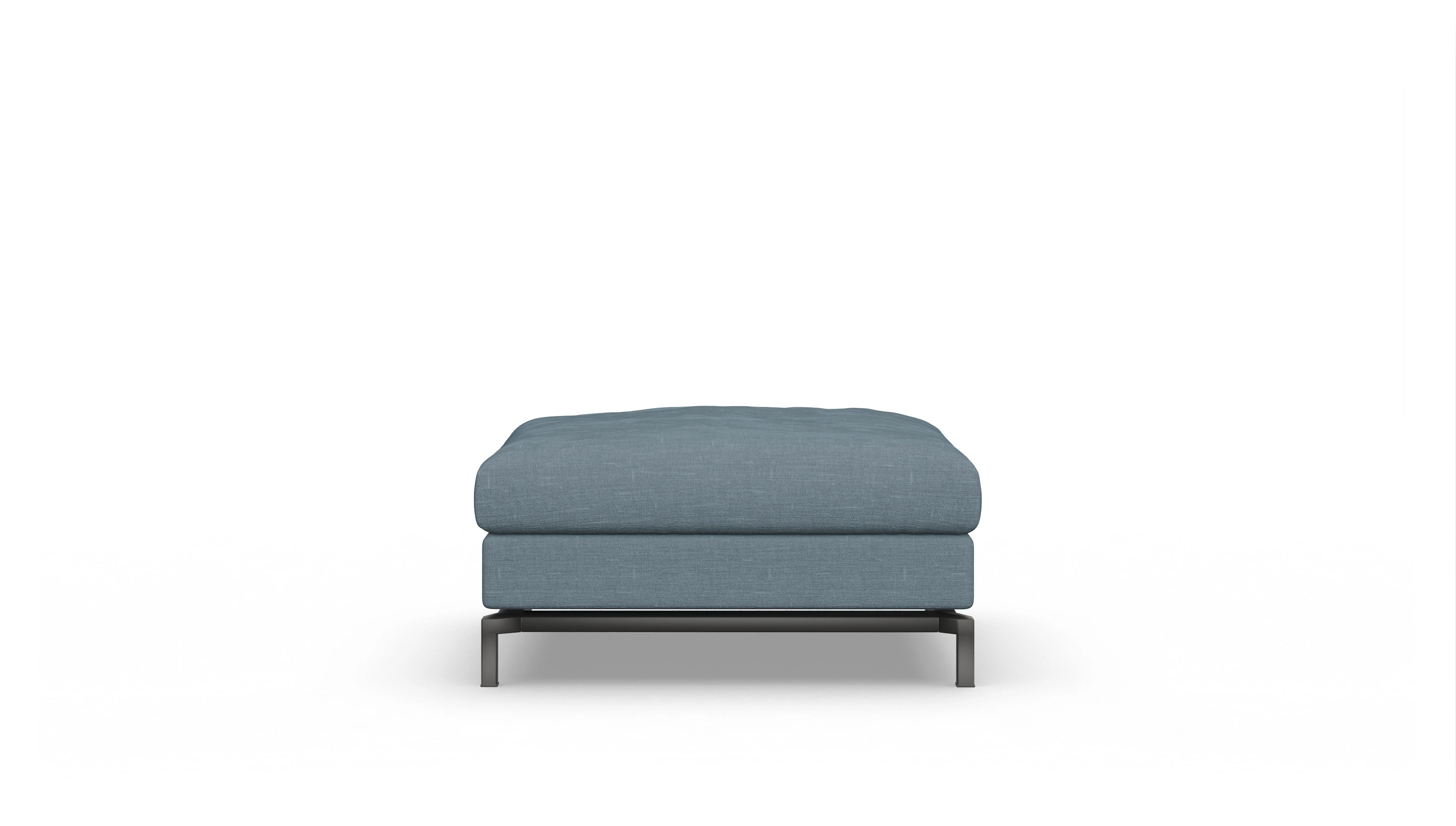 Ansicht des Produktes Fenice Hocker in Stoff blau