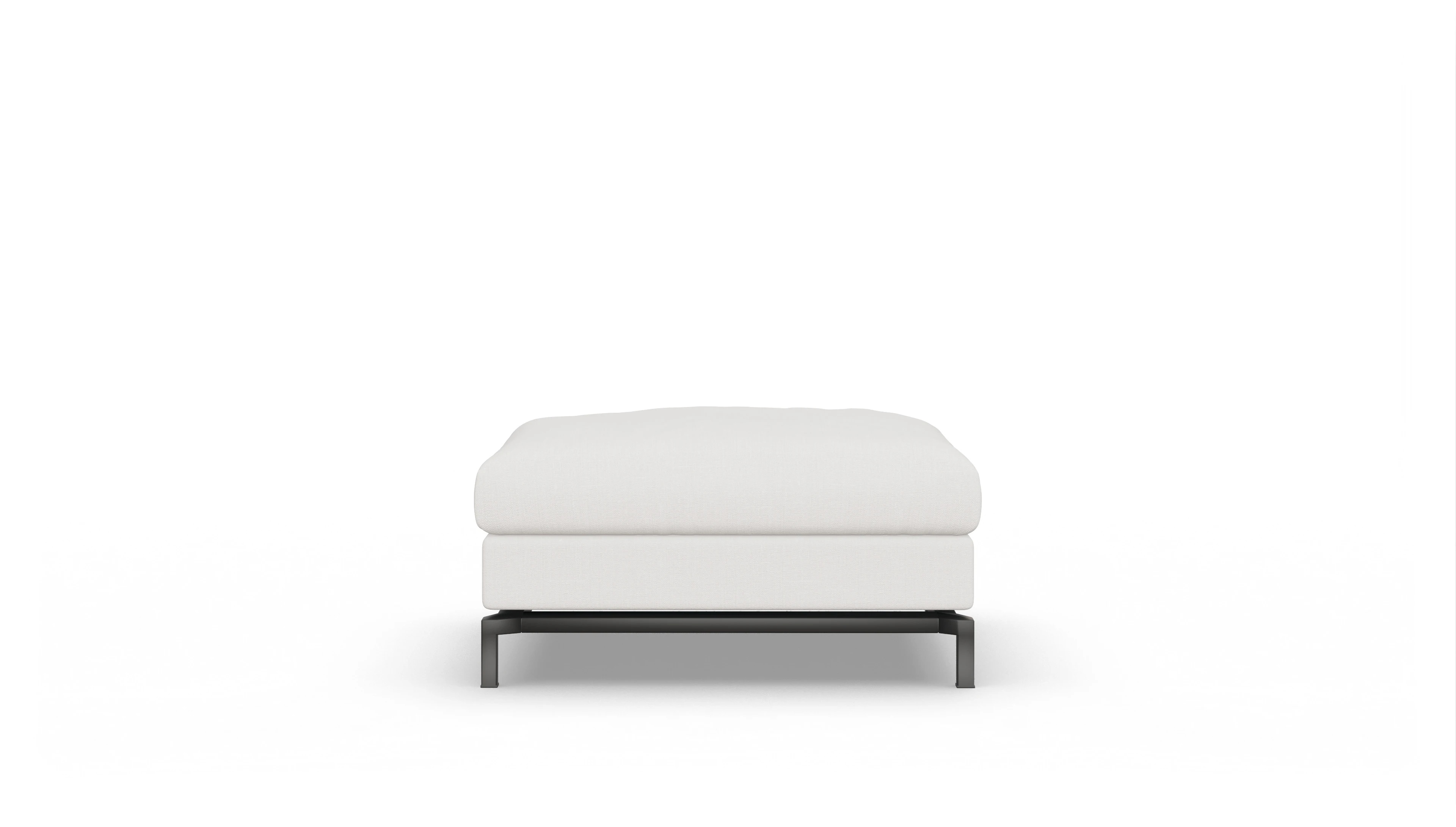 Ansicht des Produktes Fenice Hocker in Stoff weiß