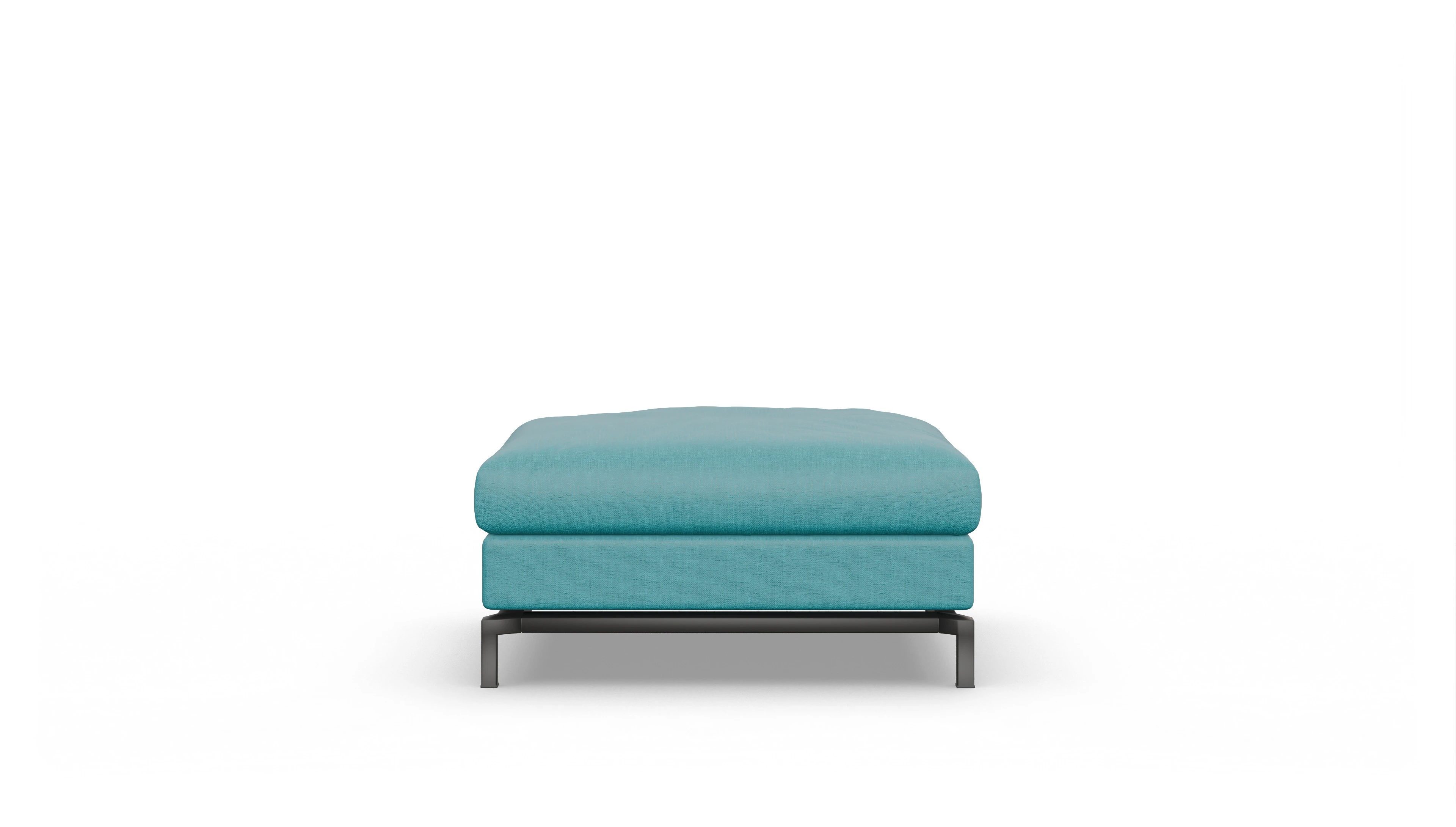 Ansicht des Produktes Fenice Hocker in Stoff blau
