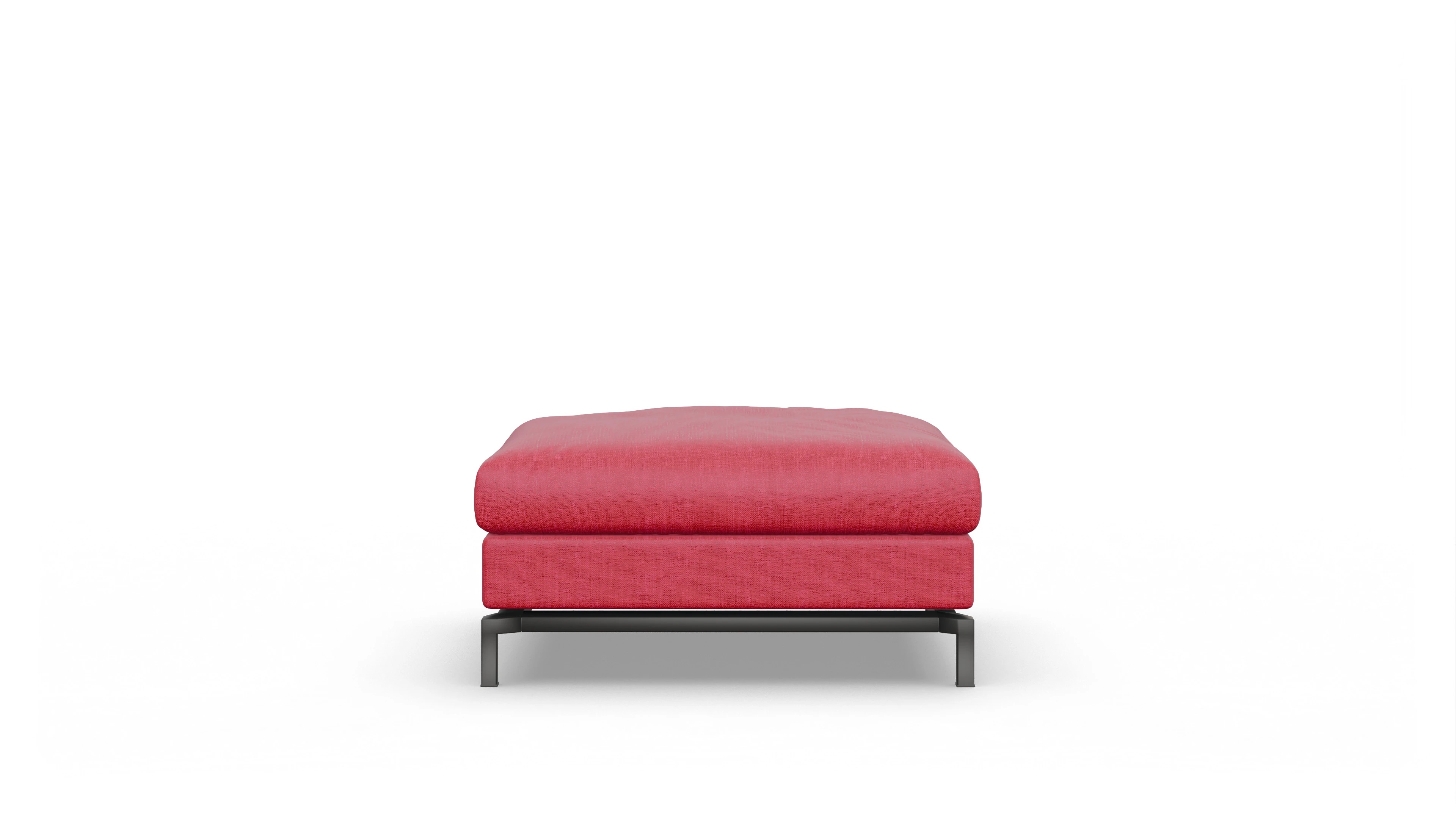 Fenice Designer-Hocker Ansicht des Produktes Fenice Hocker in Stoff rot