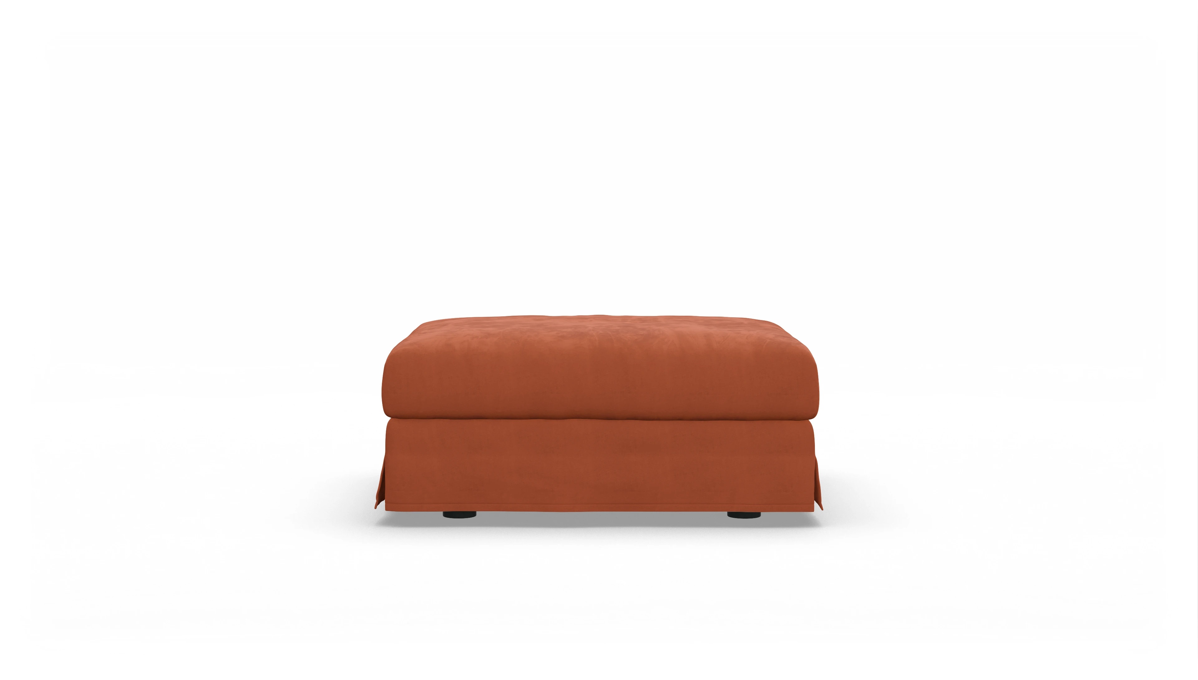 Ansicht des Produktes Pittori Hocker in Samt orange
