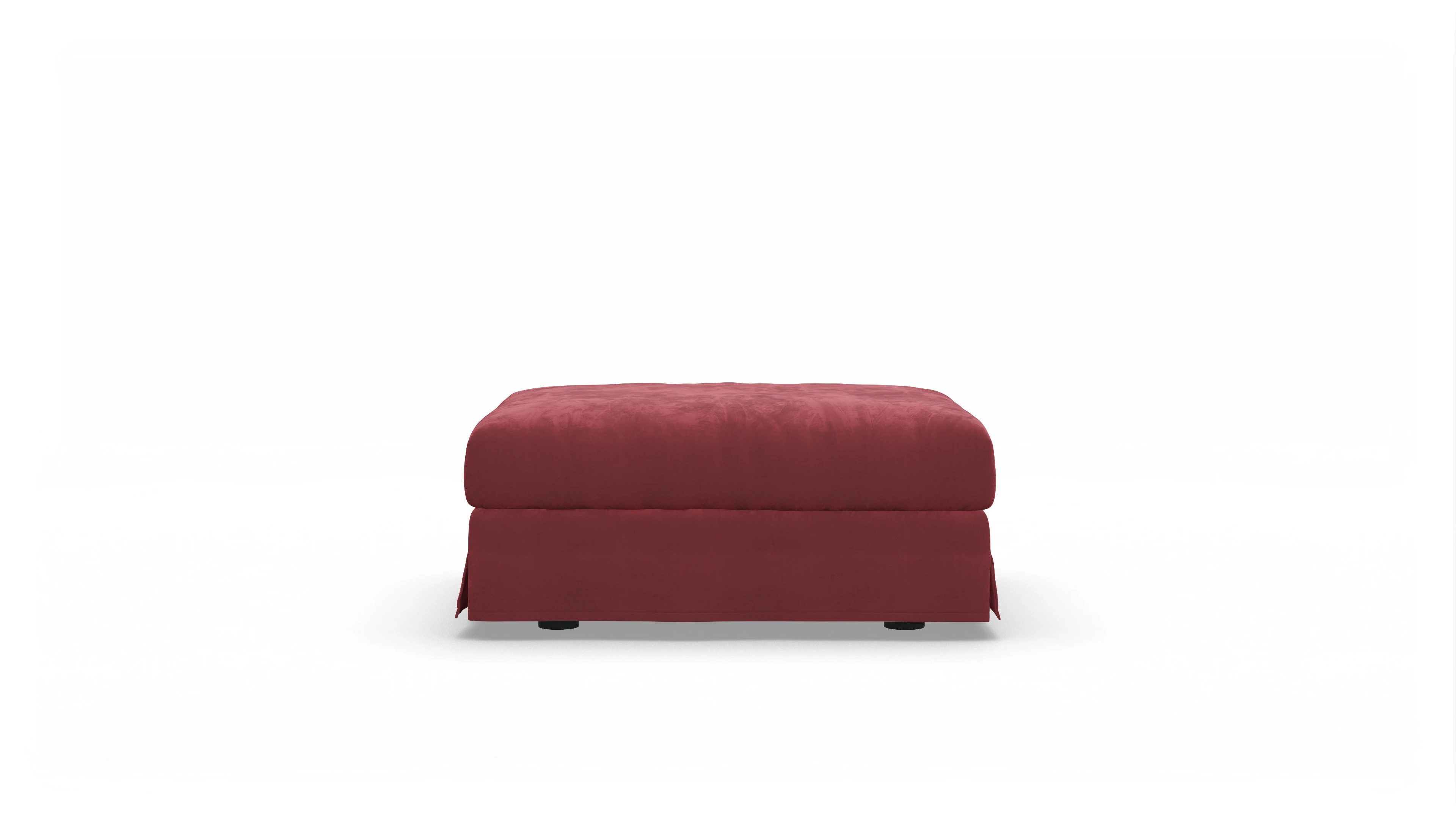 Ansicht des Produktes Pittori Hocker in Samt rot