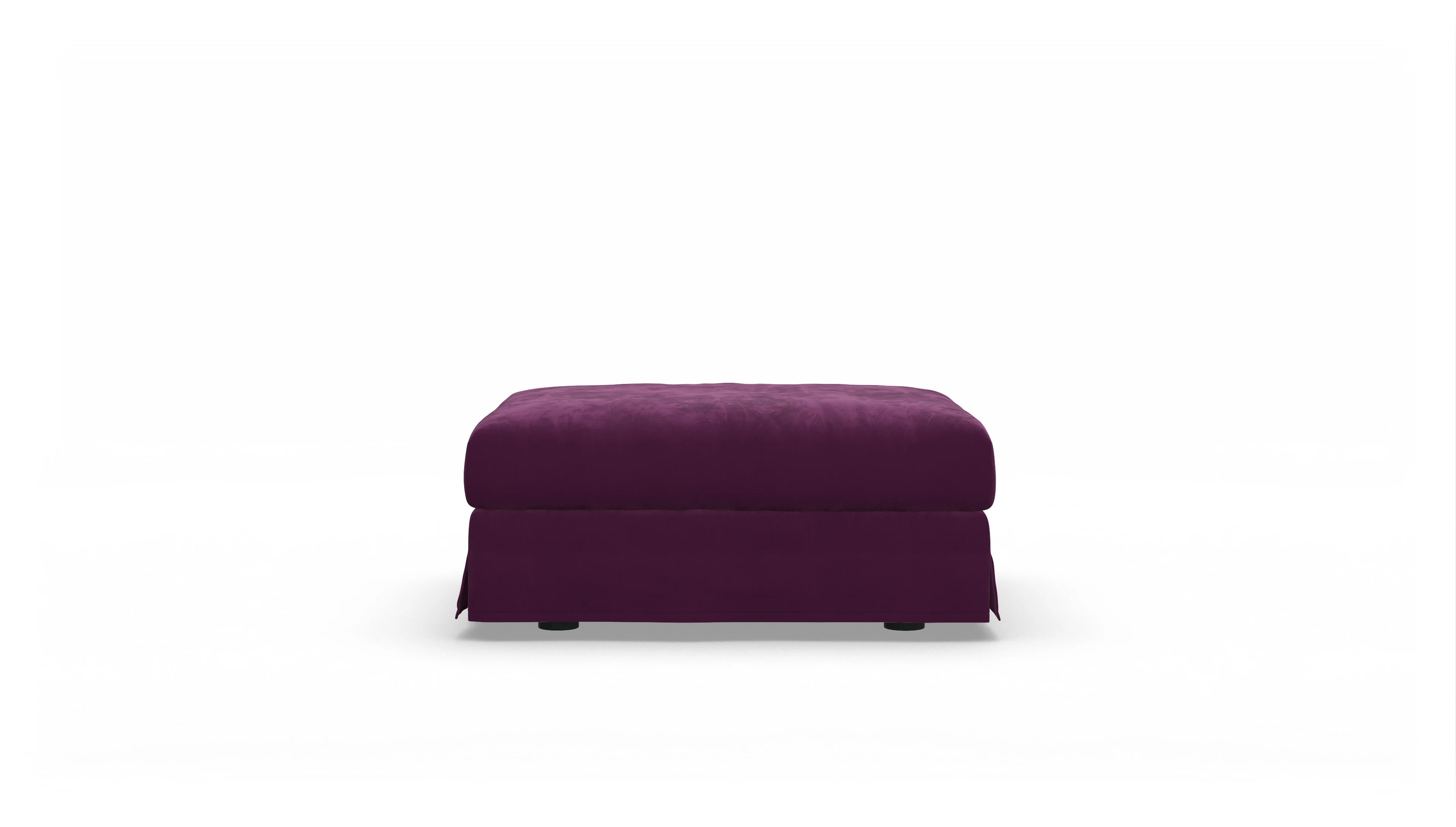 Ansicht des Produktes Pittori Hocker in Samt rot