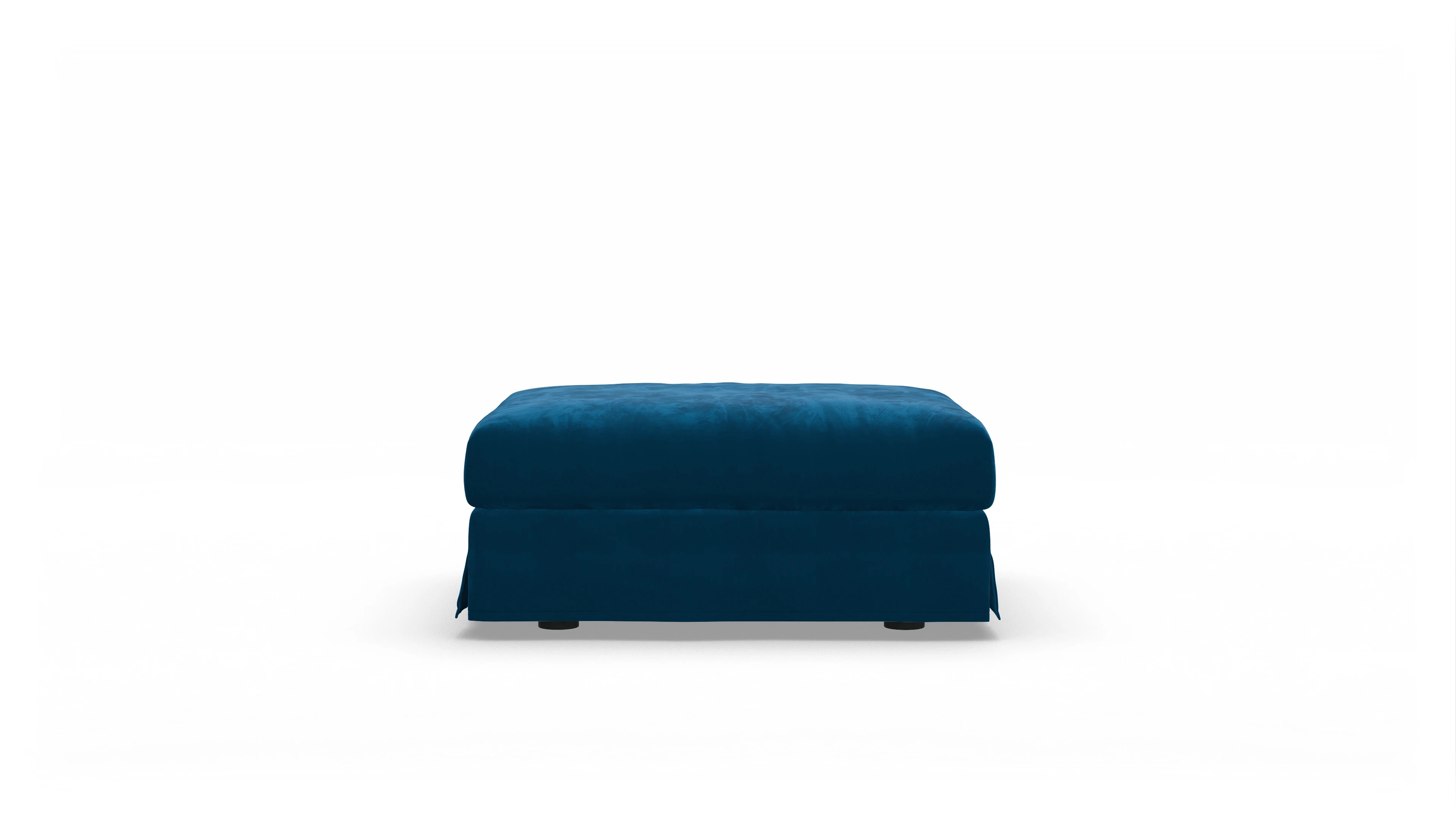 Ansicht des Produktes Pittori Hocker in Samt blau