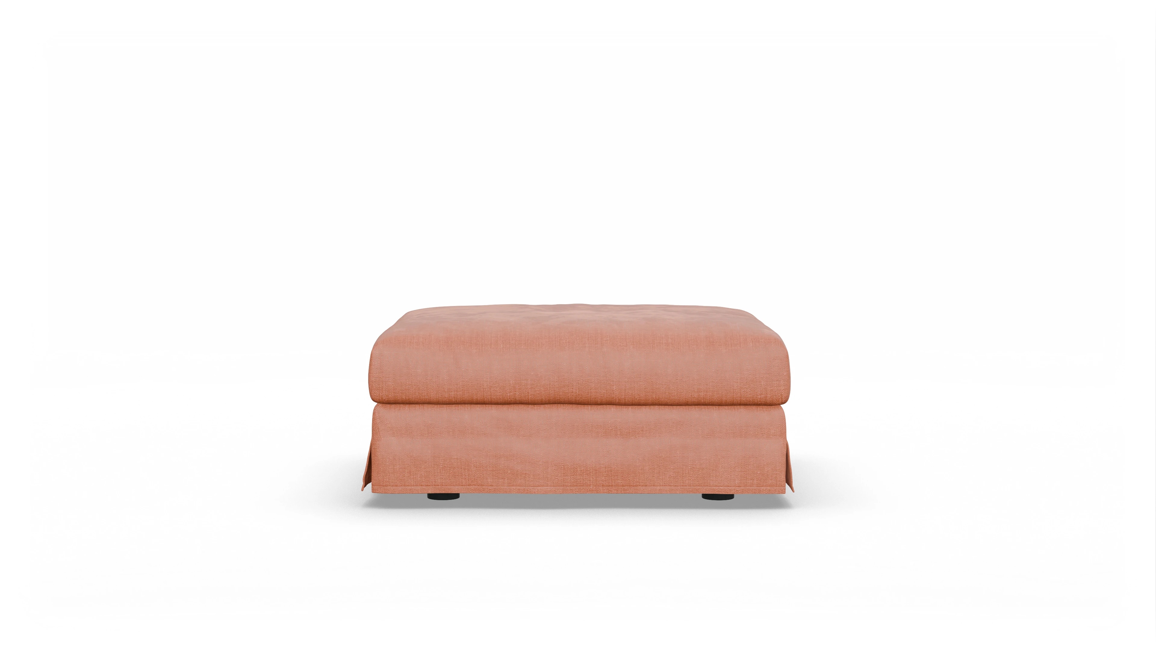 Ansicht des Produktes Pittori Hocker in Stoff orange