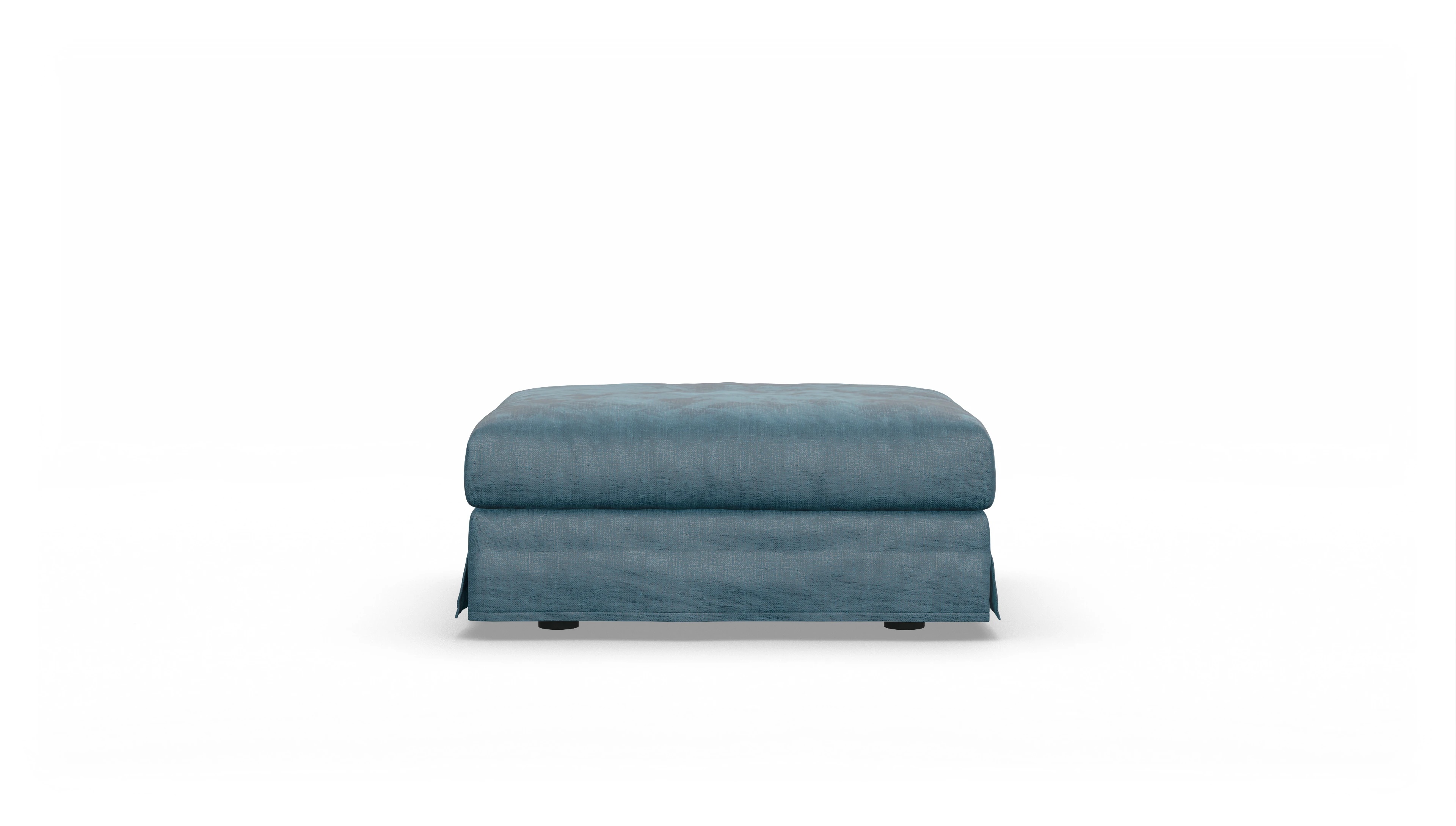 Ansicht des Produktes Pittori Hocker in Stoff blau