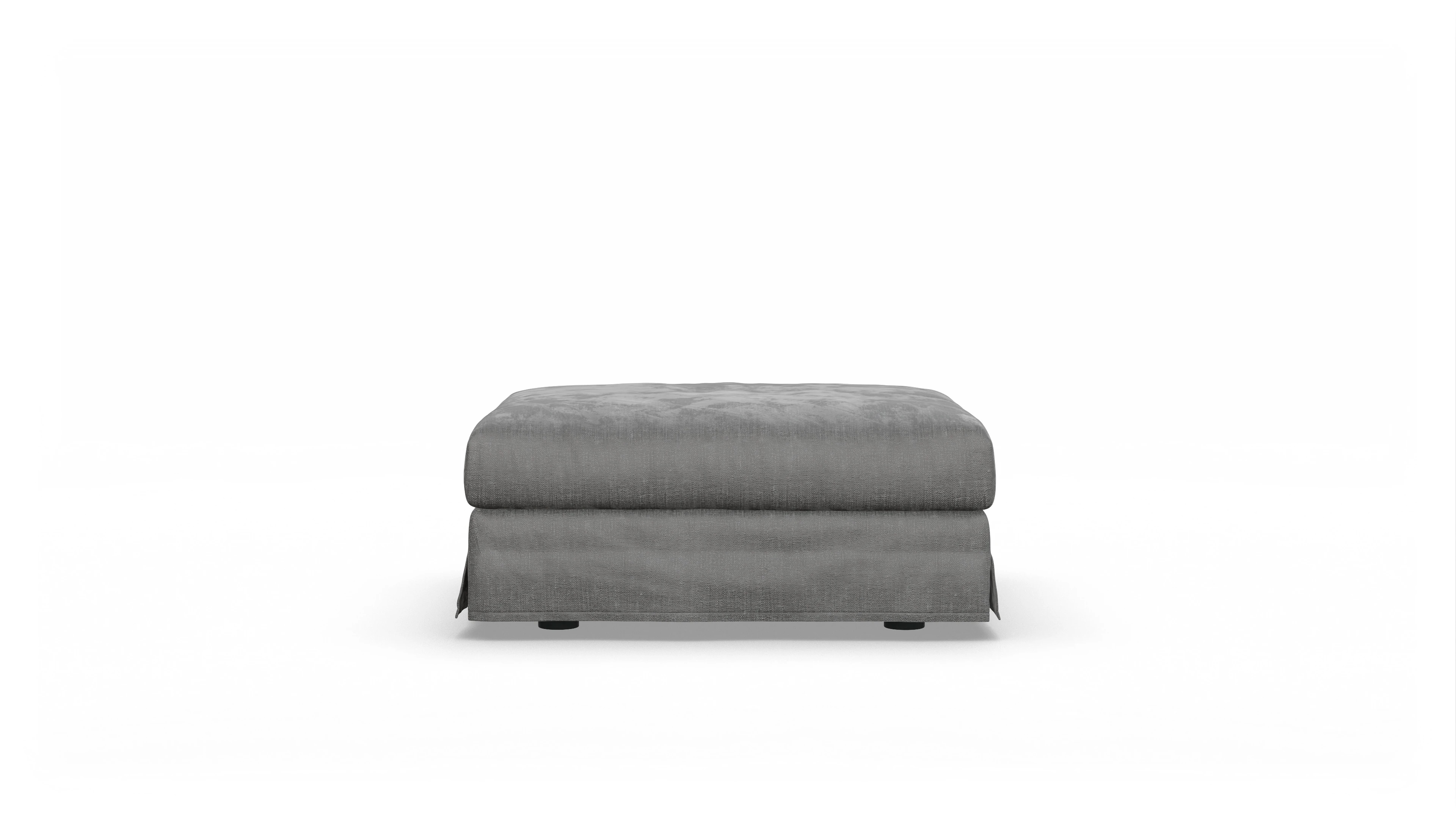 Ansicht des Produktes Pittori Hocker in Stoff grau