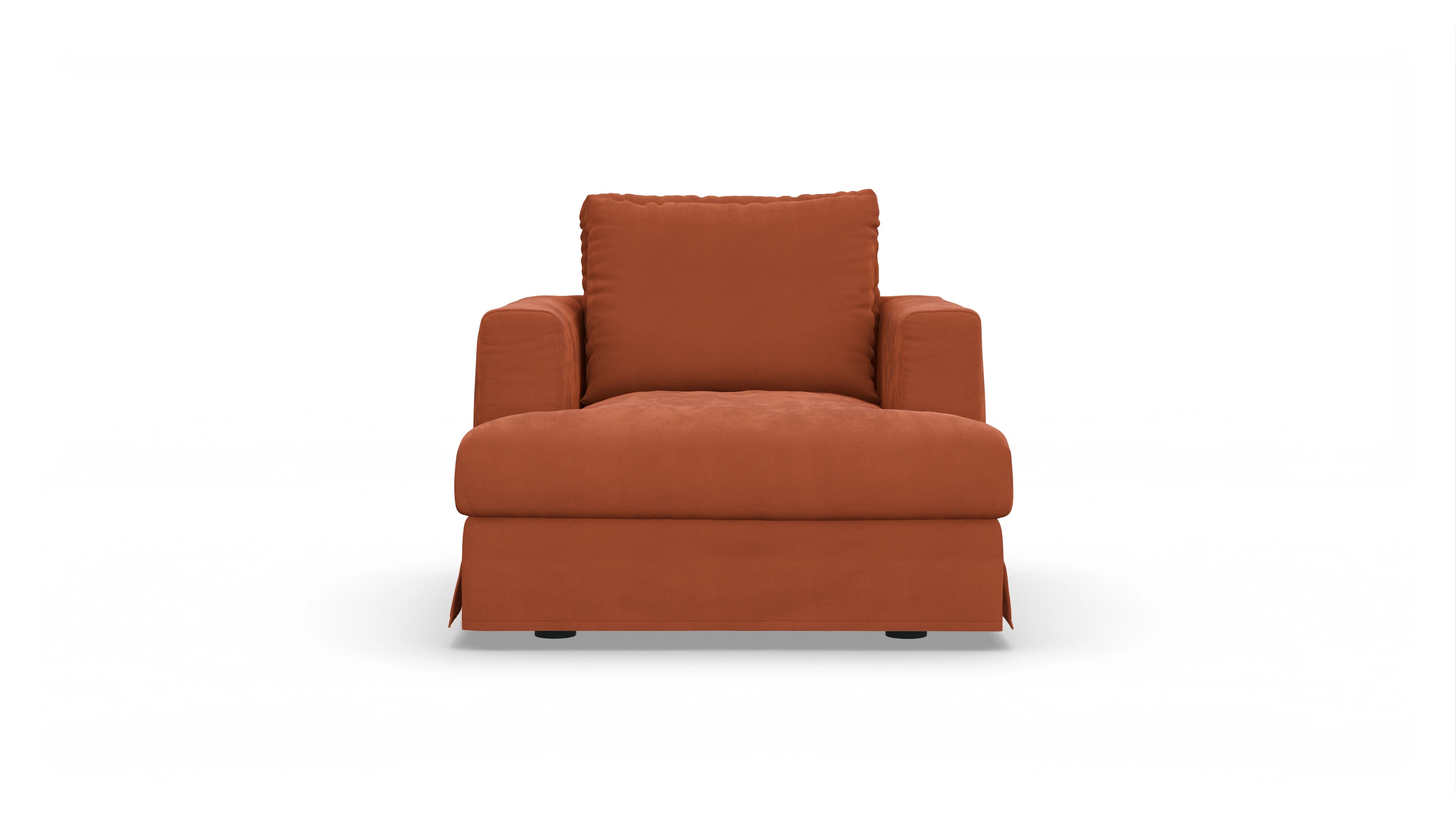Ansicht des Produktes Pittori Sessel in Samt orange
