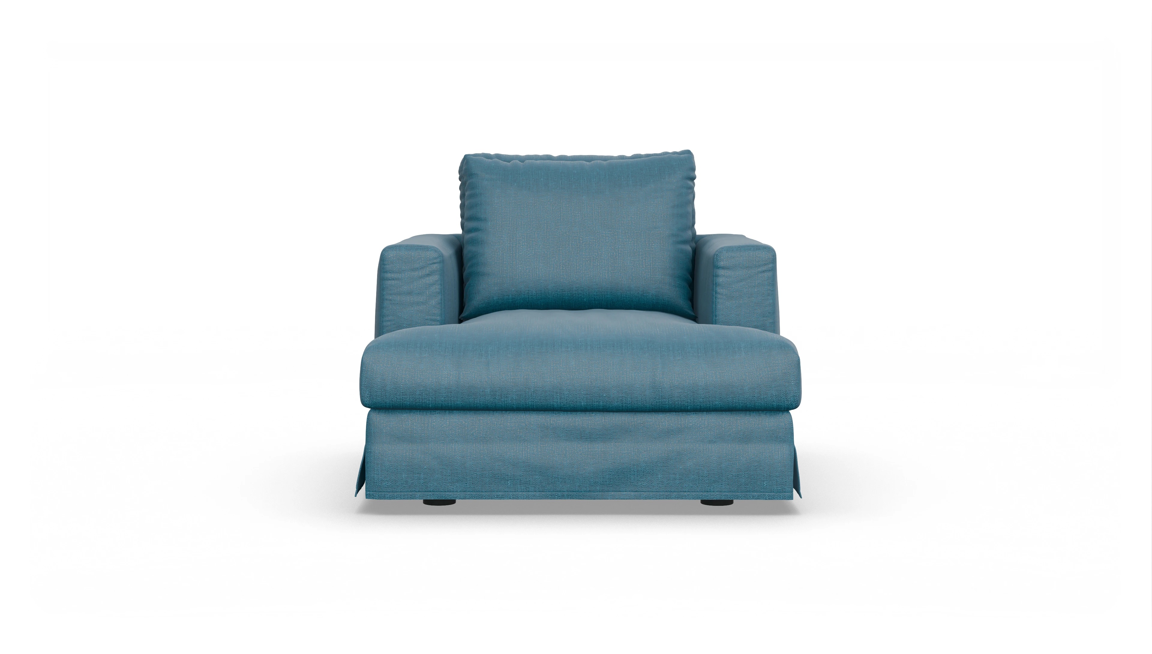 Ansicht des Produktes Pittori Sessel in Stoff blau