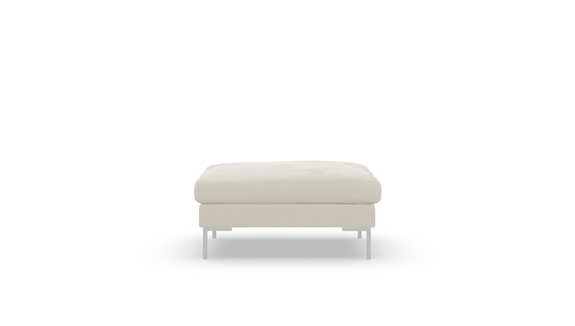 Designer-Hocker Paludan Ansicht des Produktes Paludan Hocker in Cord weiß