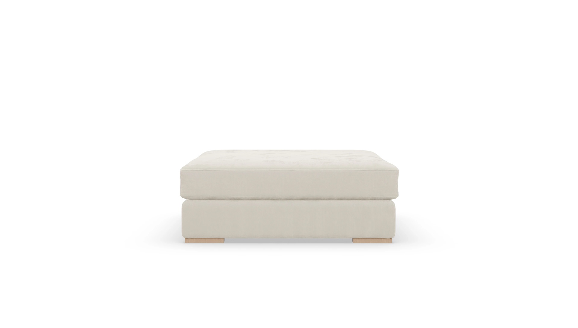 Hussen-Hocker Hansen Ansicht des Produktes Hansen Hocker in Cord weiß
