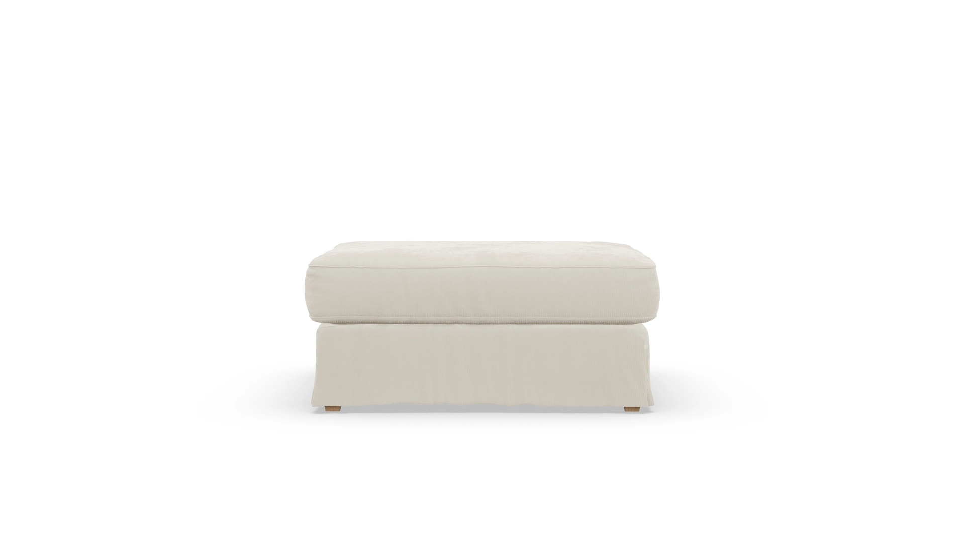 Brogger Hussen-Hocker Ansicht des Produktes Brogger Hocker in Cord weiß