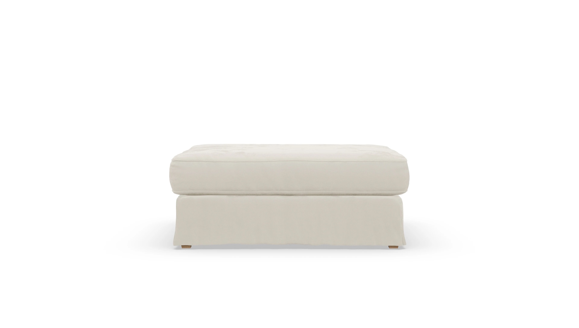Brogger Hussen-Hocker Ansicht des Produktes Brogger Hocker in Cord weiß