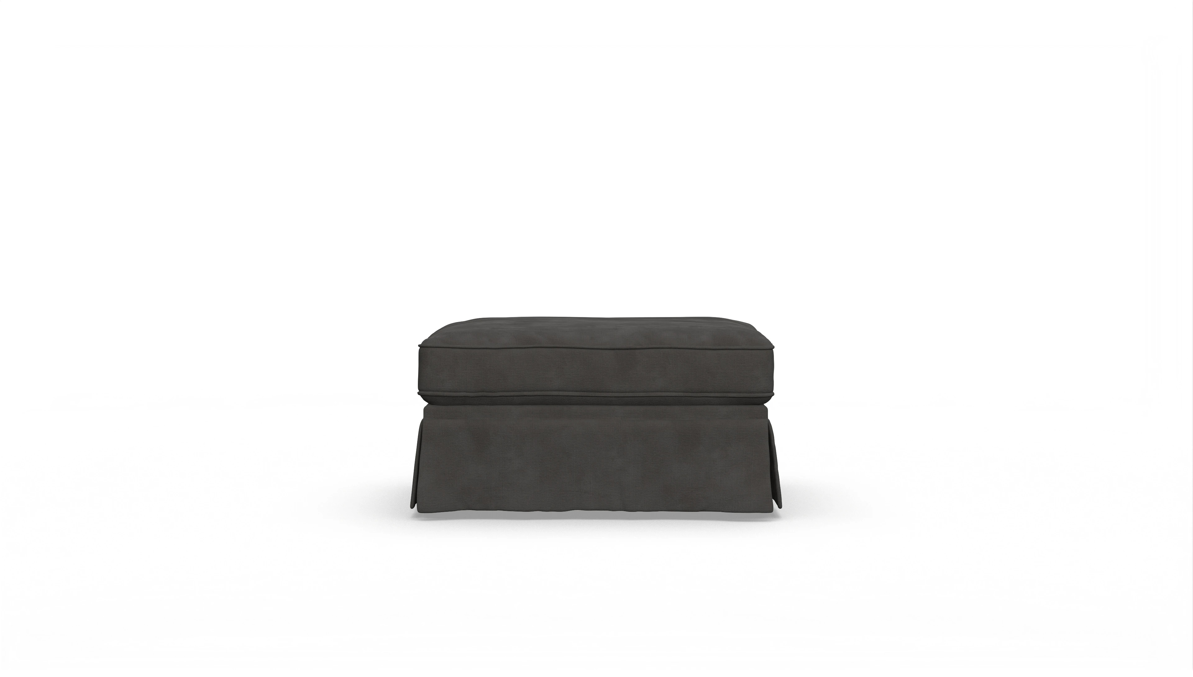 Ansicht des Produktes ParkSlope Hocker in Samt grau