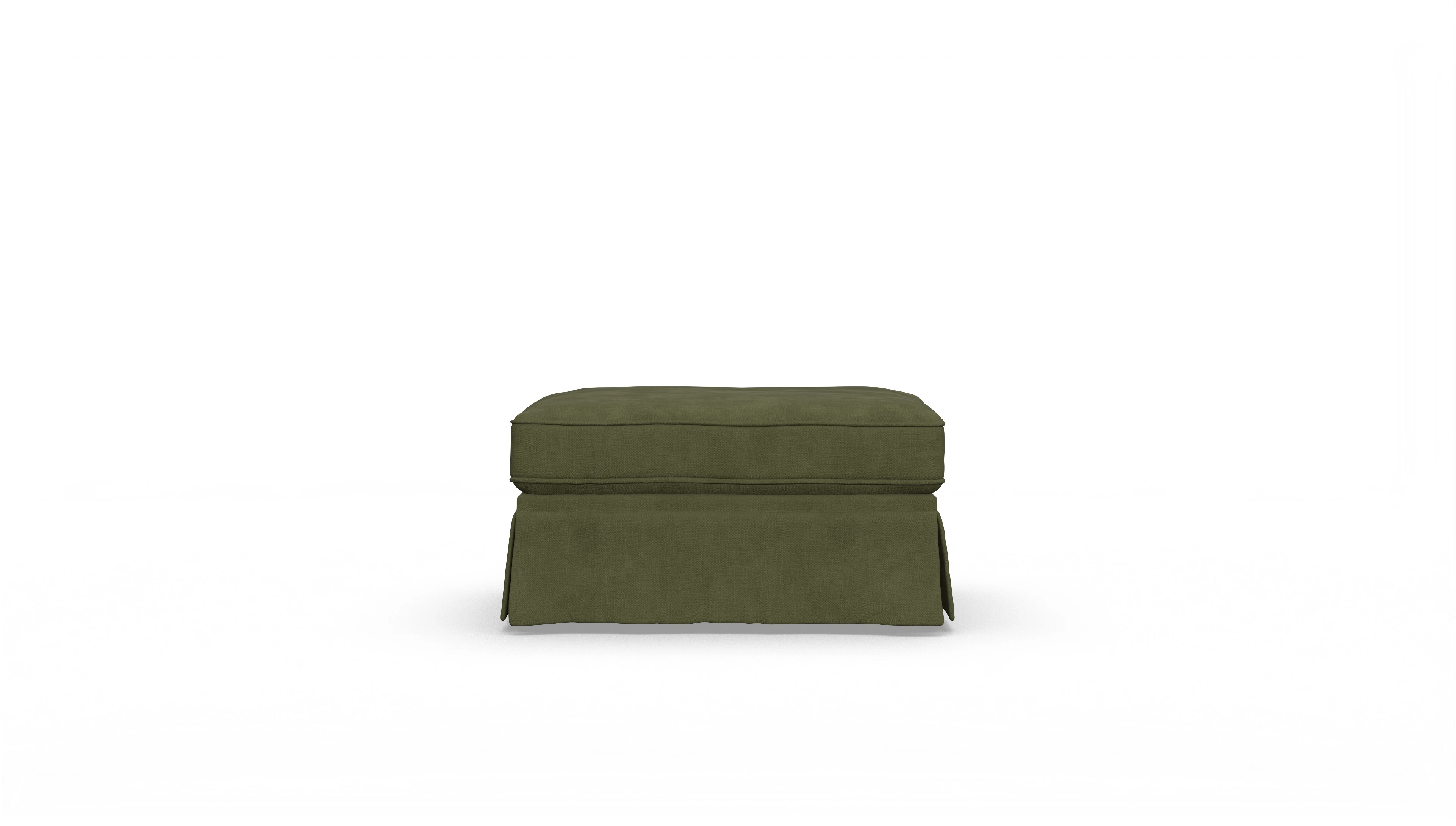 Ansicht des Produktes ParkSlope Hocker in Samt grün