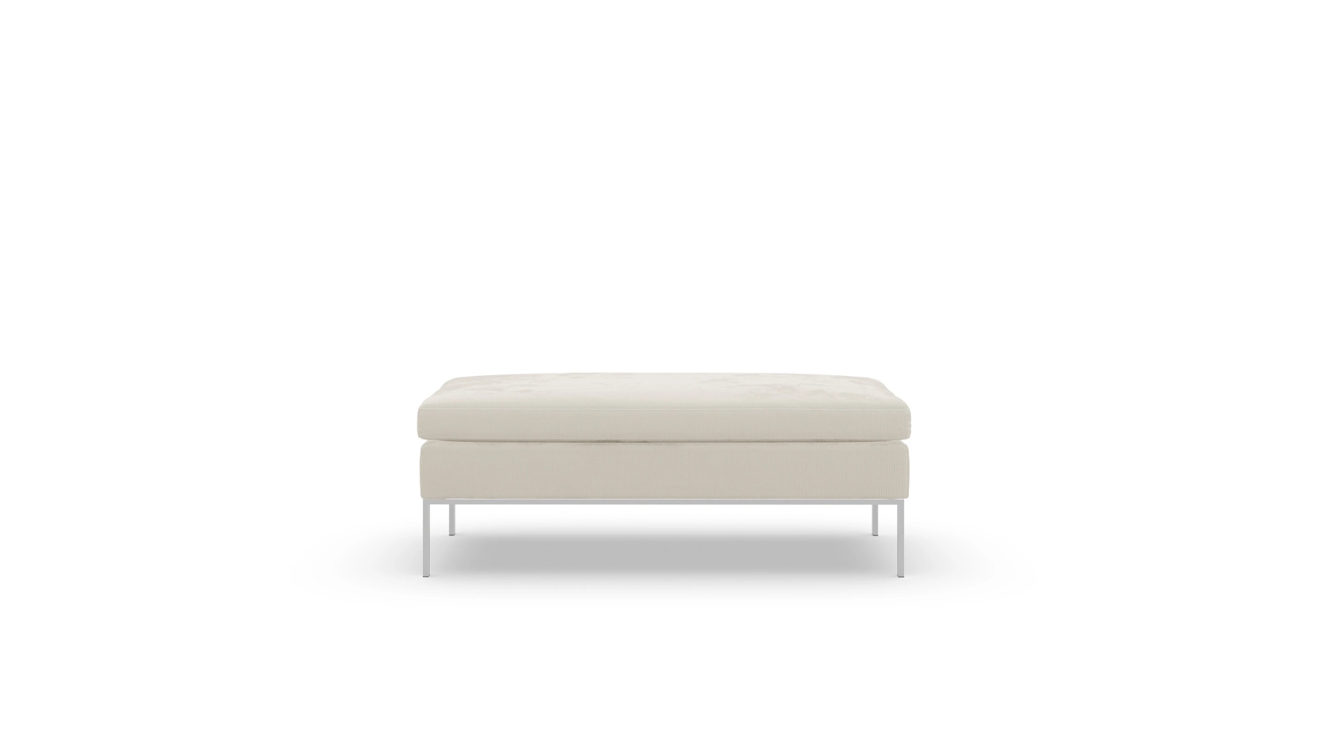 Ansicht des Produktes Helgesen Hocker in Cord weiß