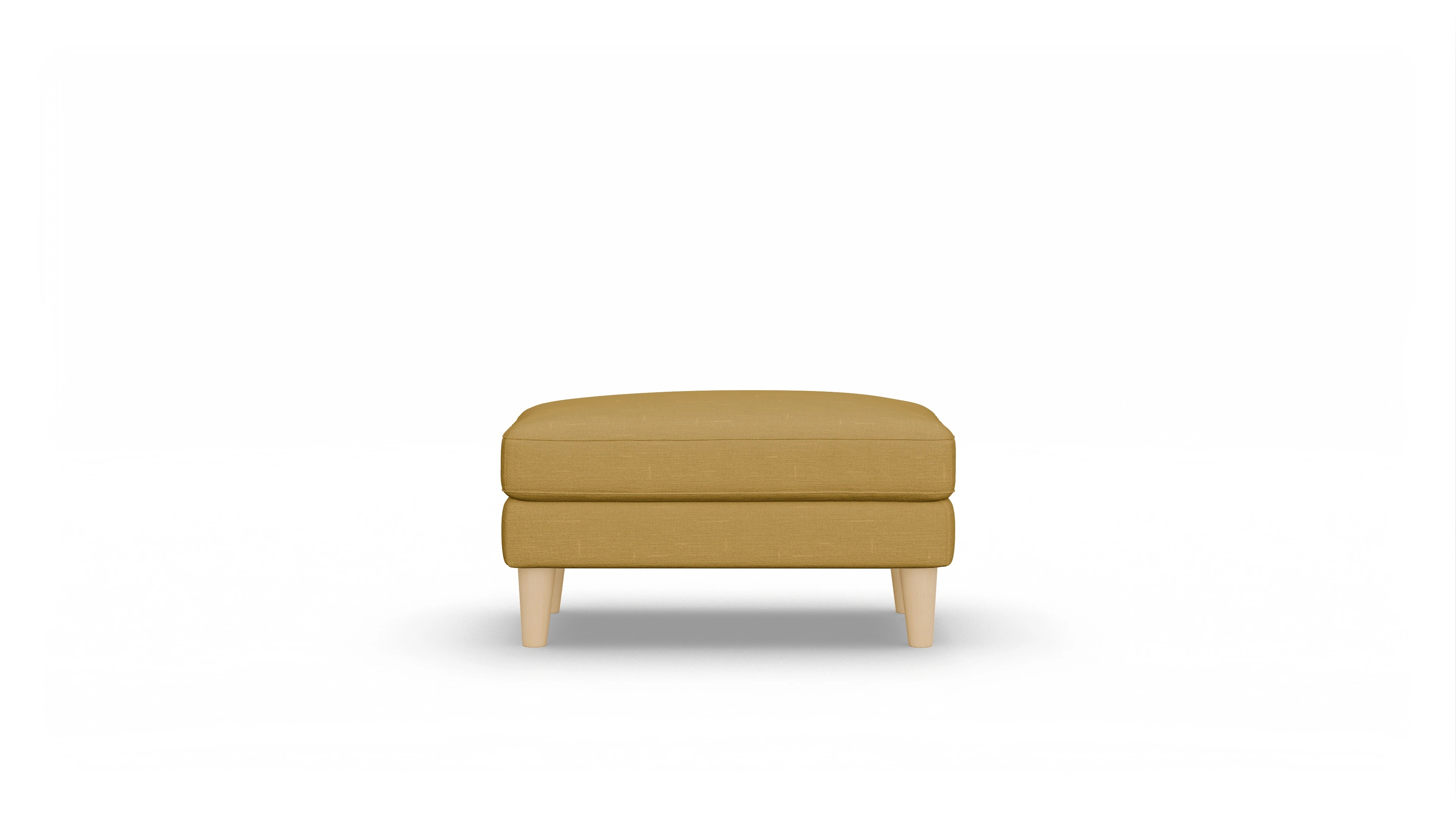 Stoffhocker NewChester.01 Ansicht des Produktes NewChester.01 Hocker in Stoff gelb